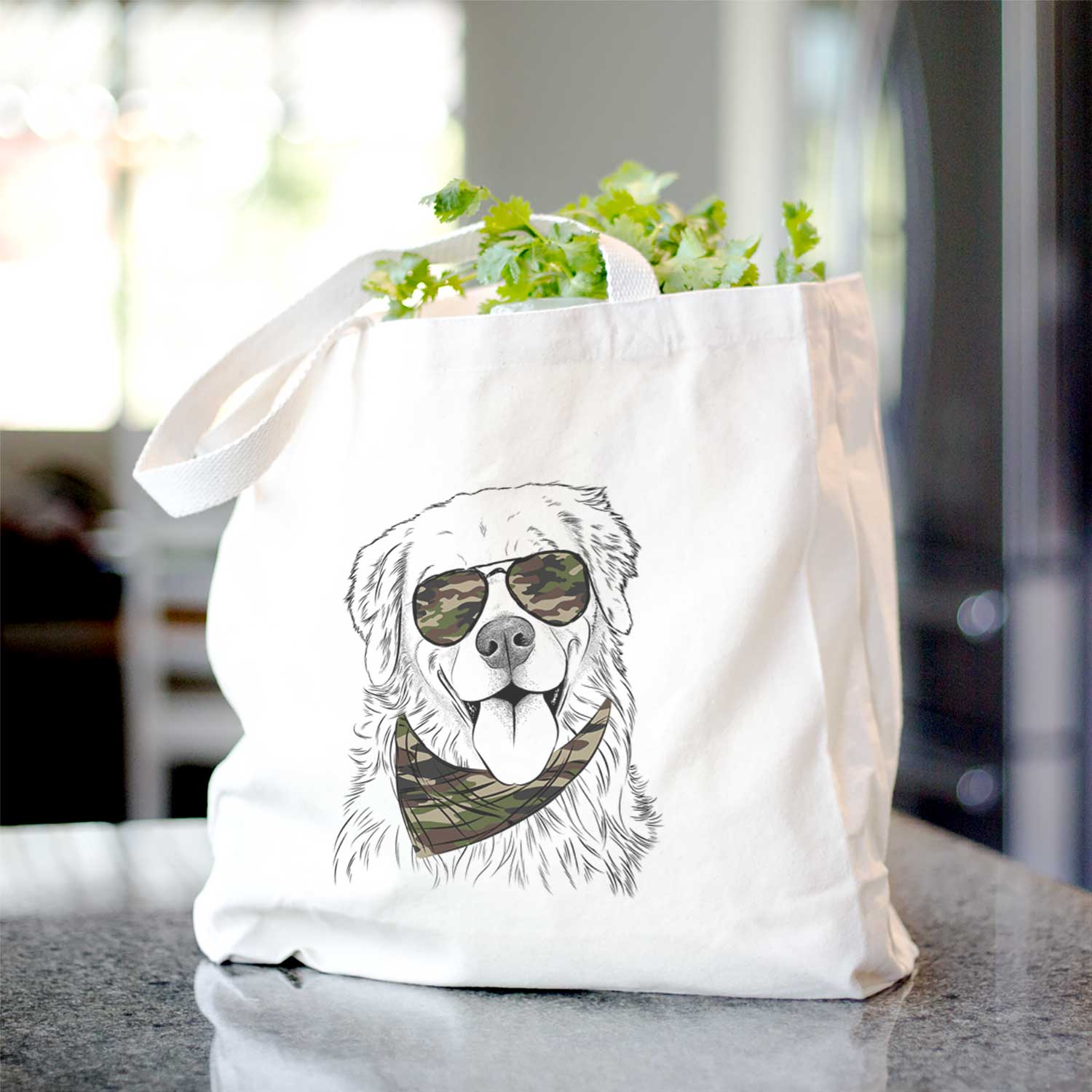 Ticket the Golden Retriever - Tote Bag