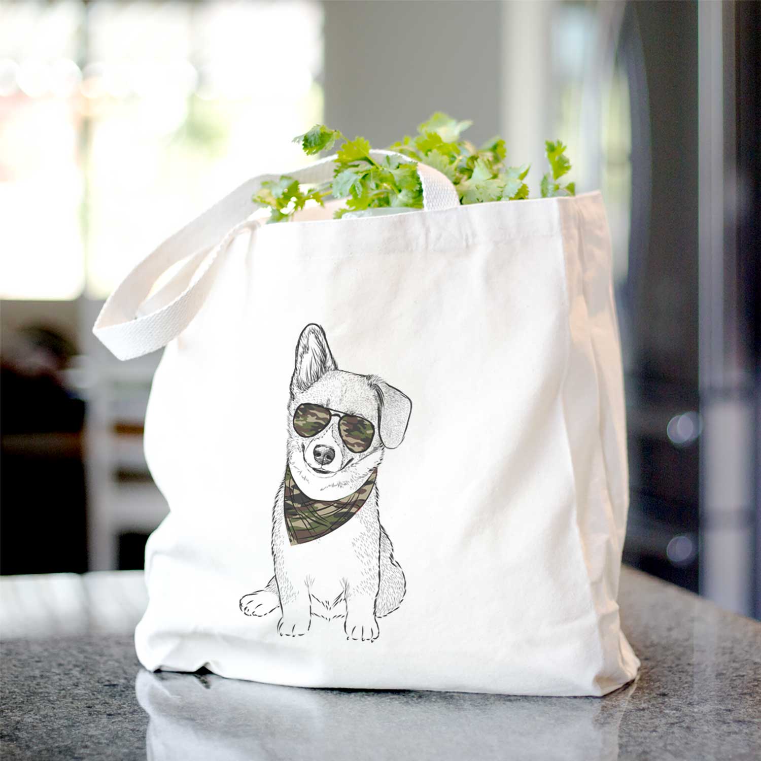 Toby the Corgi Puppy - Tote Bag