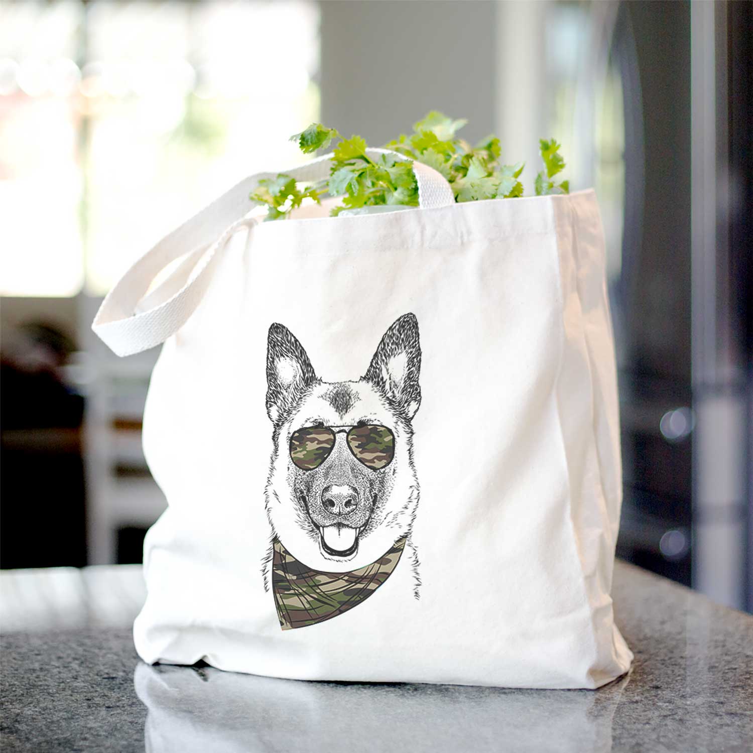 Trooper the German Shepherd - Tote Bag