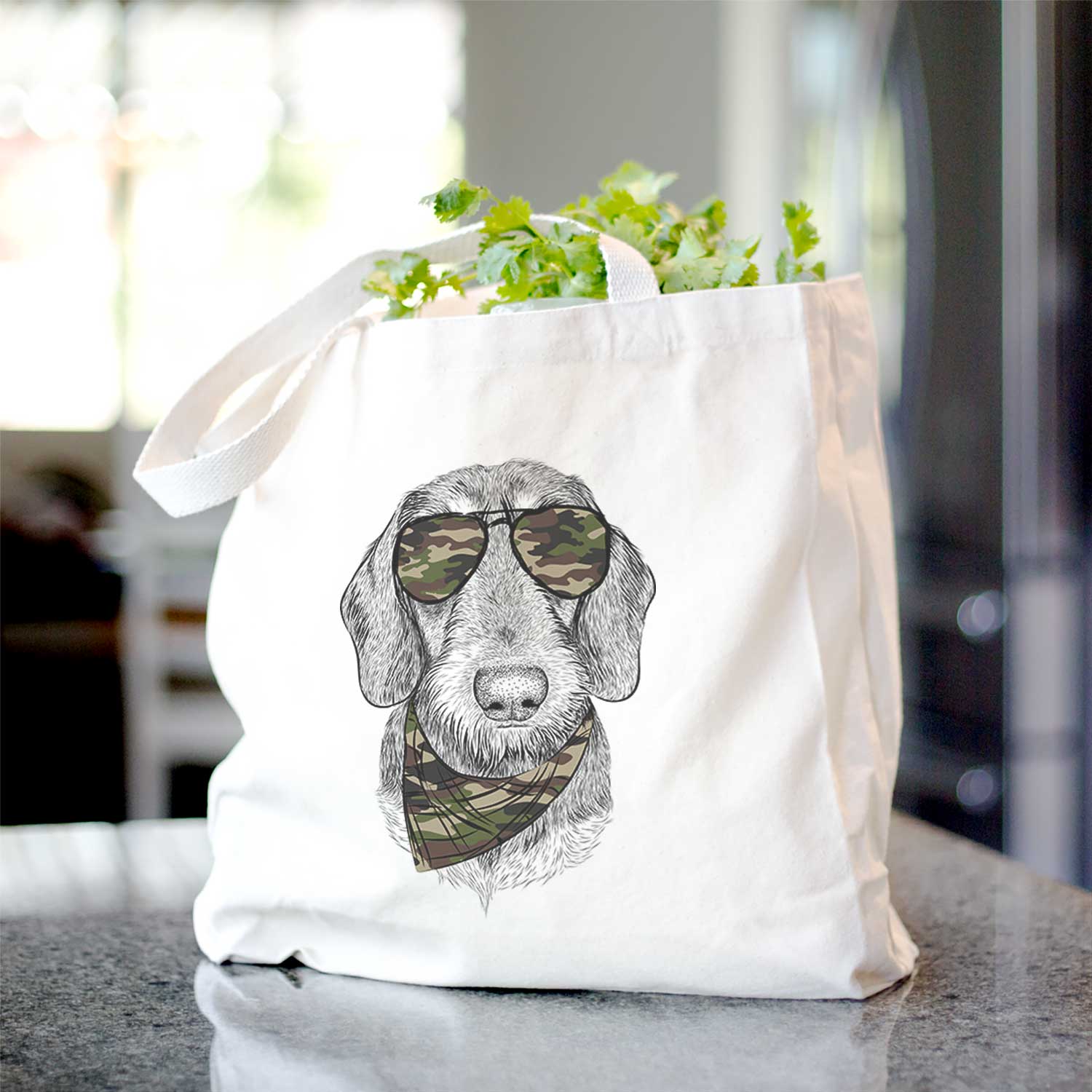 Truman the Wirehaired Dachshund - Tote Bag