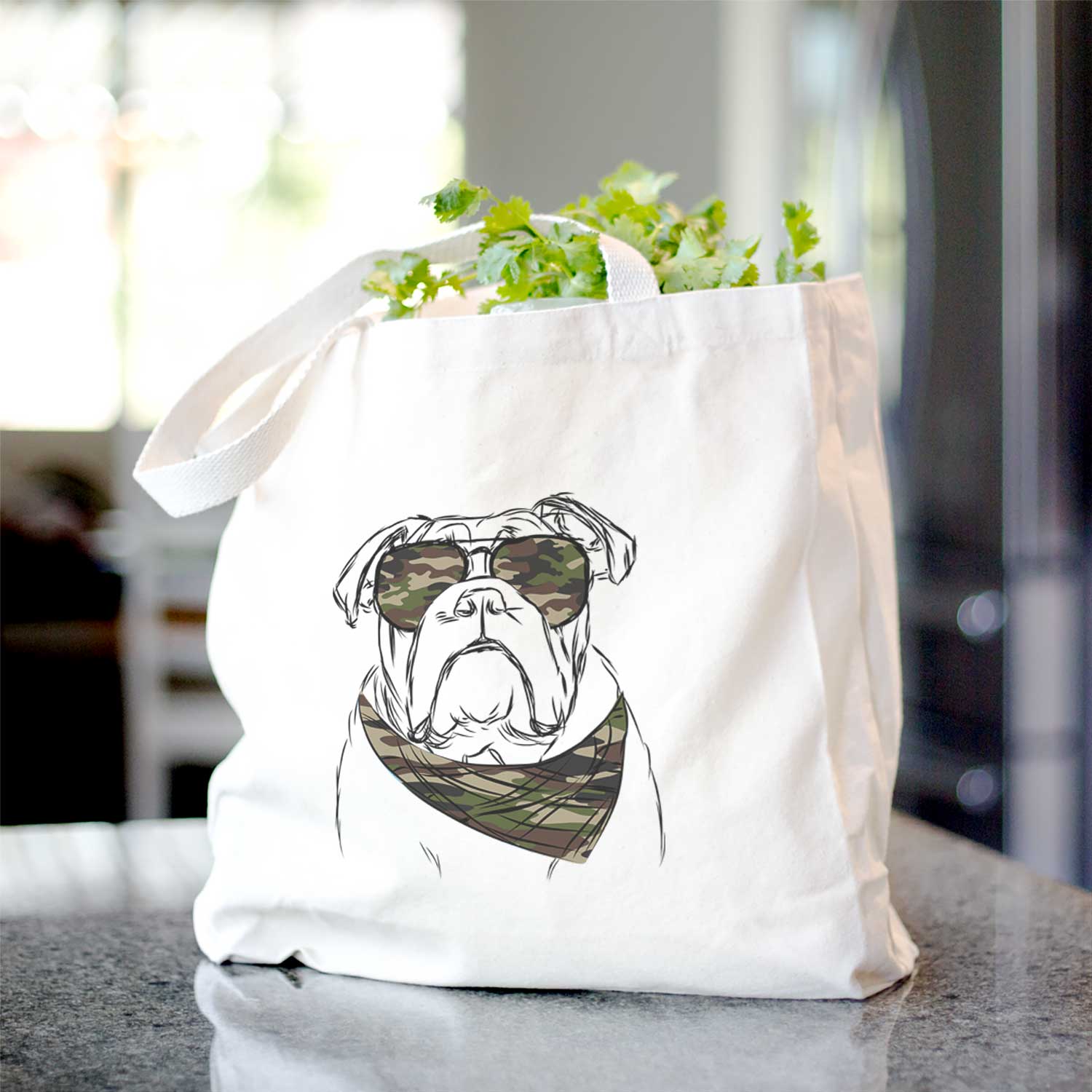 Winston the English Bulldog - Tote Bag