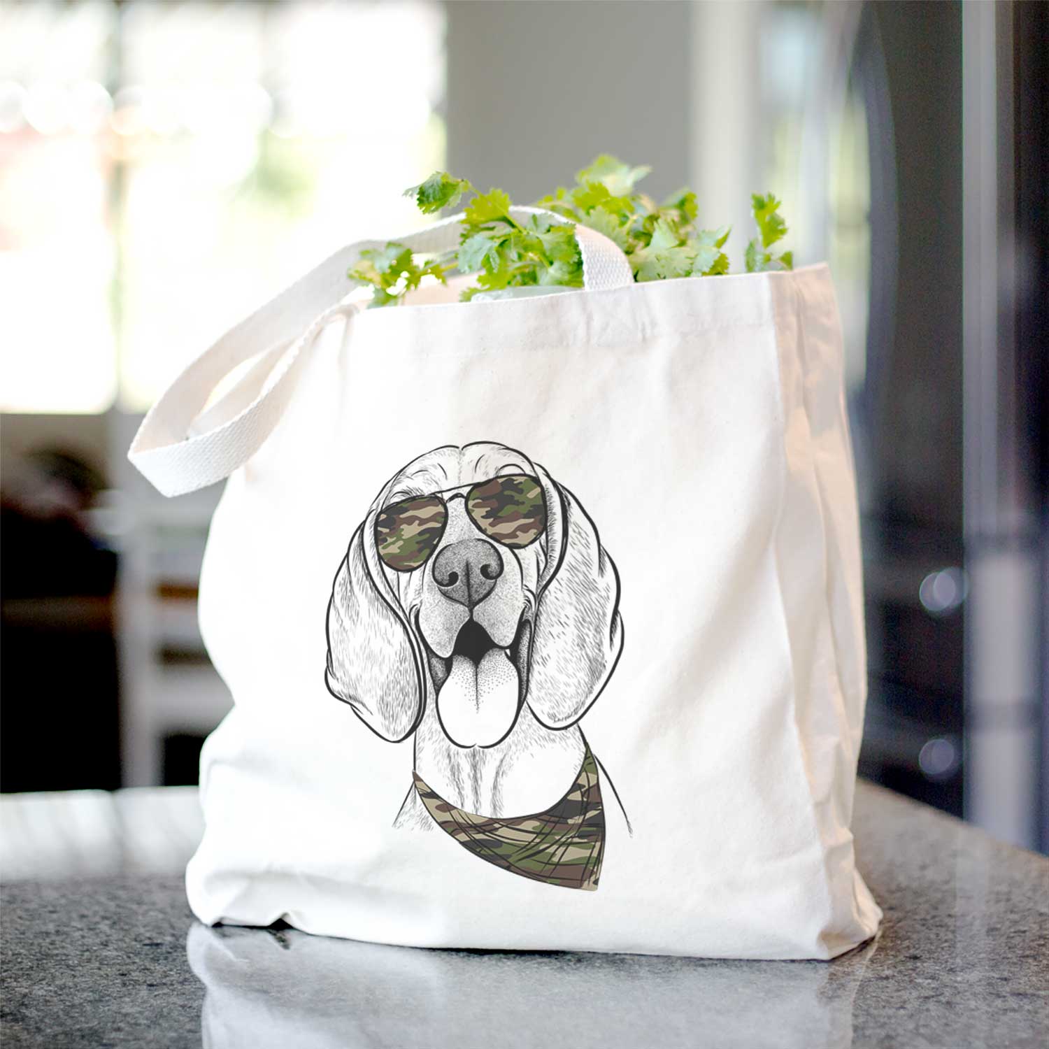 Winston the Redbone Coonhound - Tote Bag