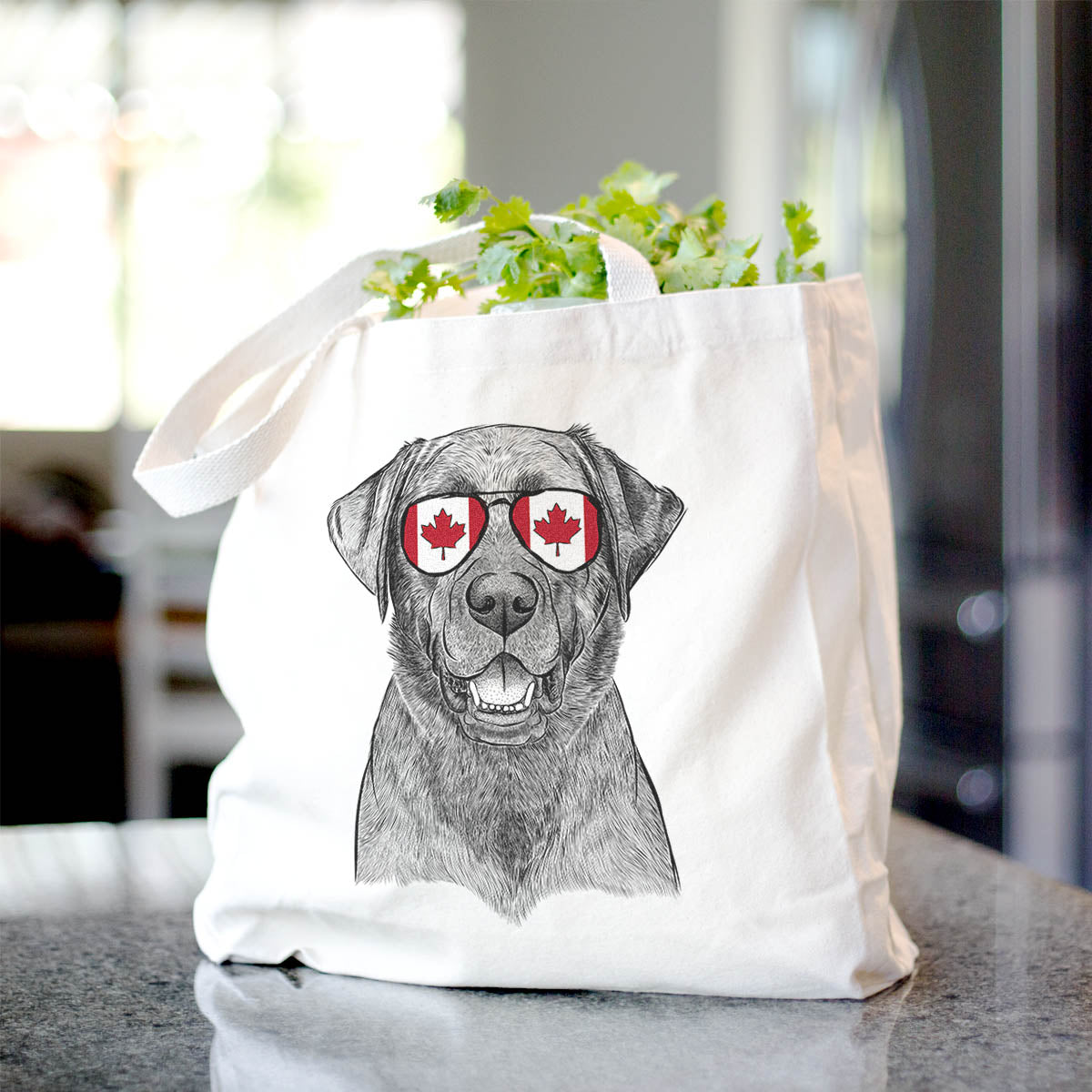 Heath the Black Lab - Tote Bag