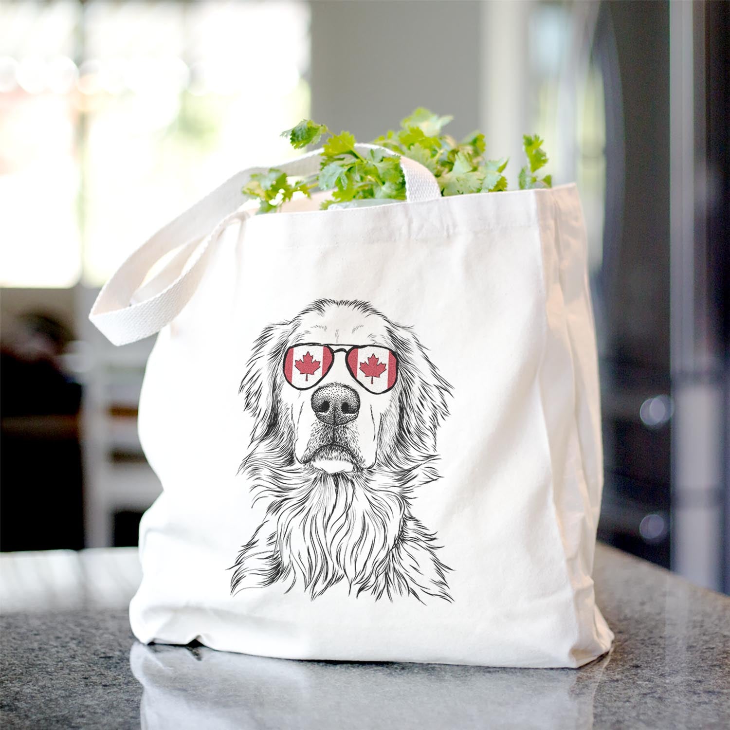 Jake-aroni the Golden Retriever - Tote Bag