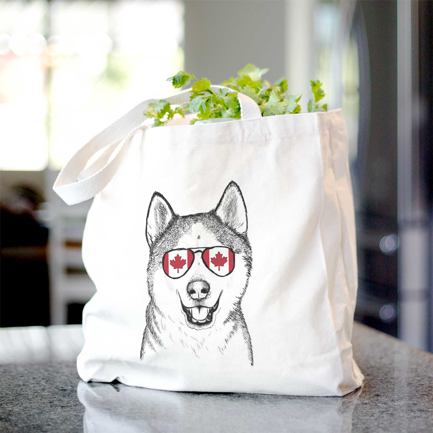 Nika the Siberian Husky - Tote Bag