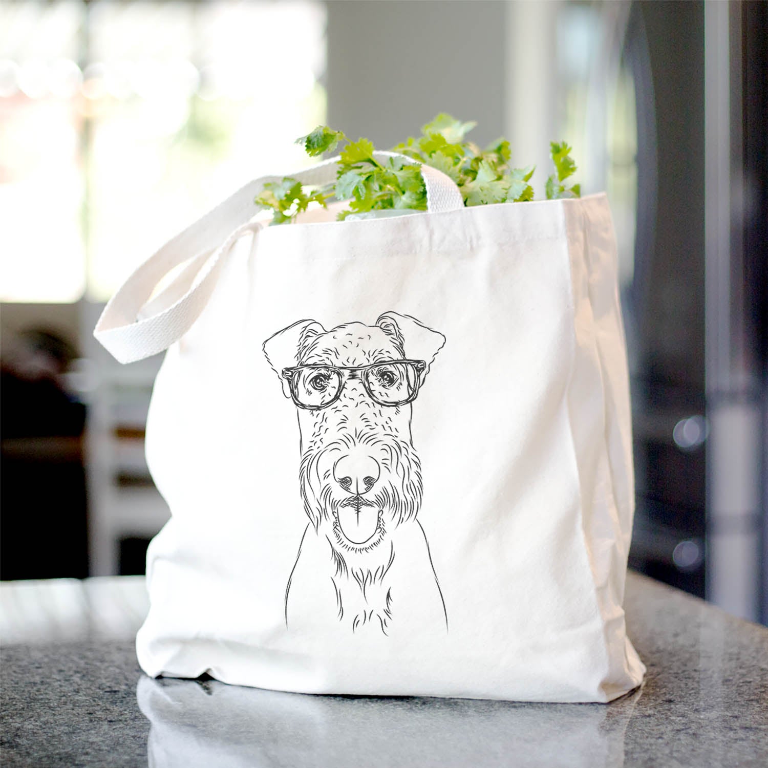 Andy the Airedale Terrier - Tote Bag