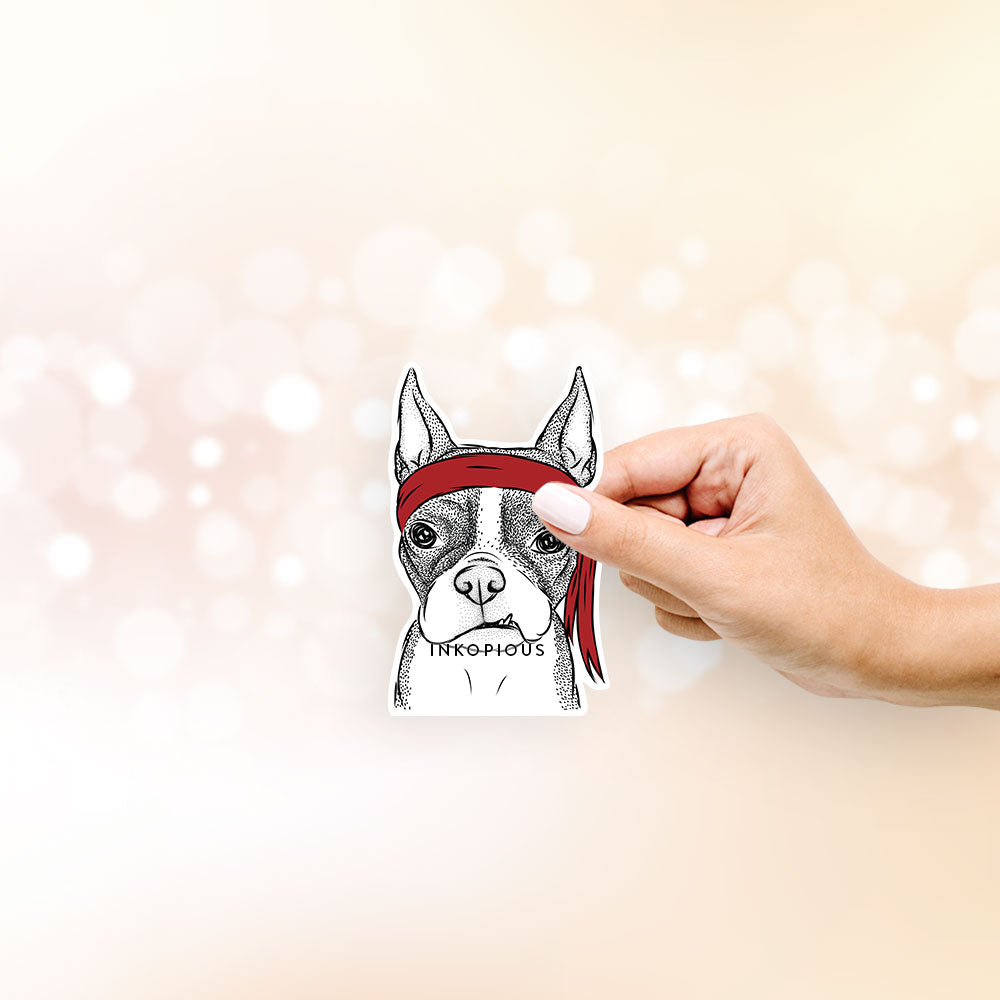 Bean the Boston Terrier - Decal Sticker