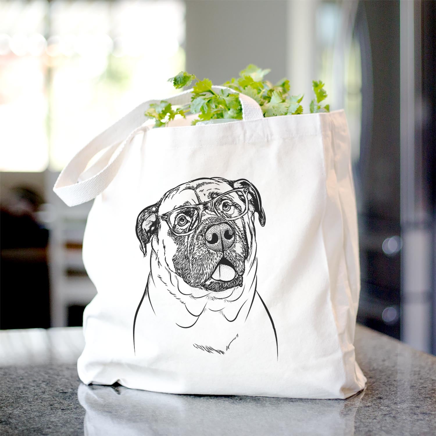 Big P the English Mastiff - Tote Bag