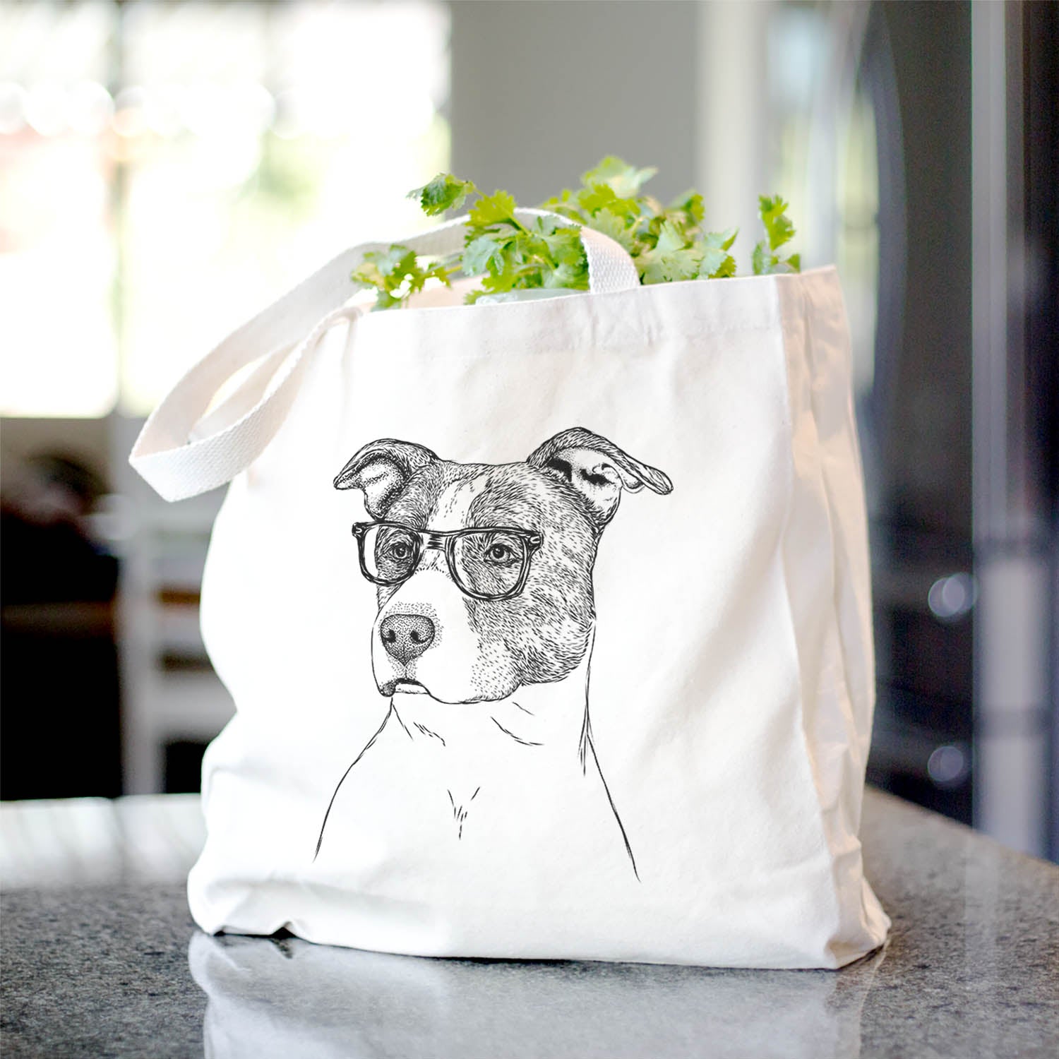 Blu the Pitbull - Tote Bag