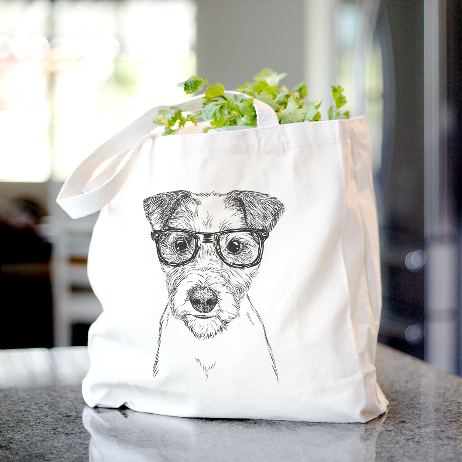 Bogart the Parsons Russell Terrier - Tote Bag