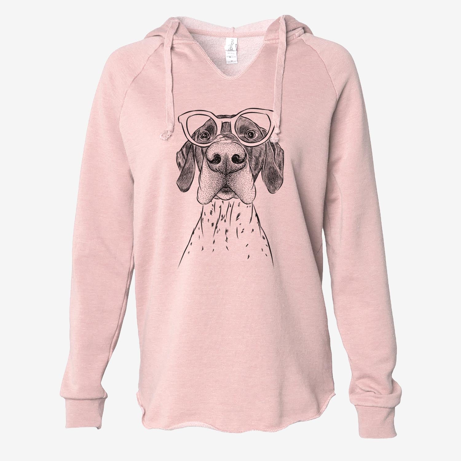 Booze the German Shorthaired Pointer - Cali Wave Hooded Sweatshirt