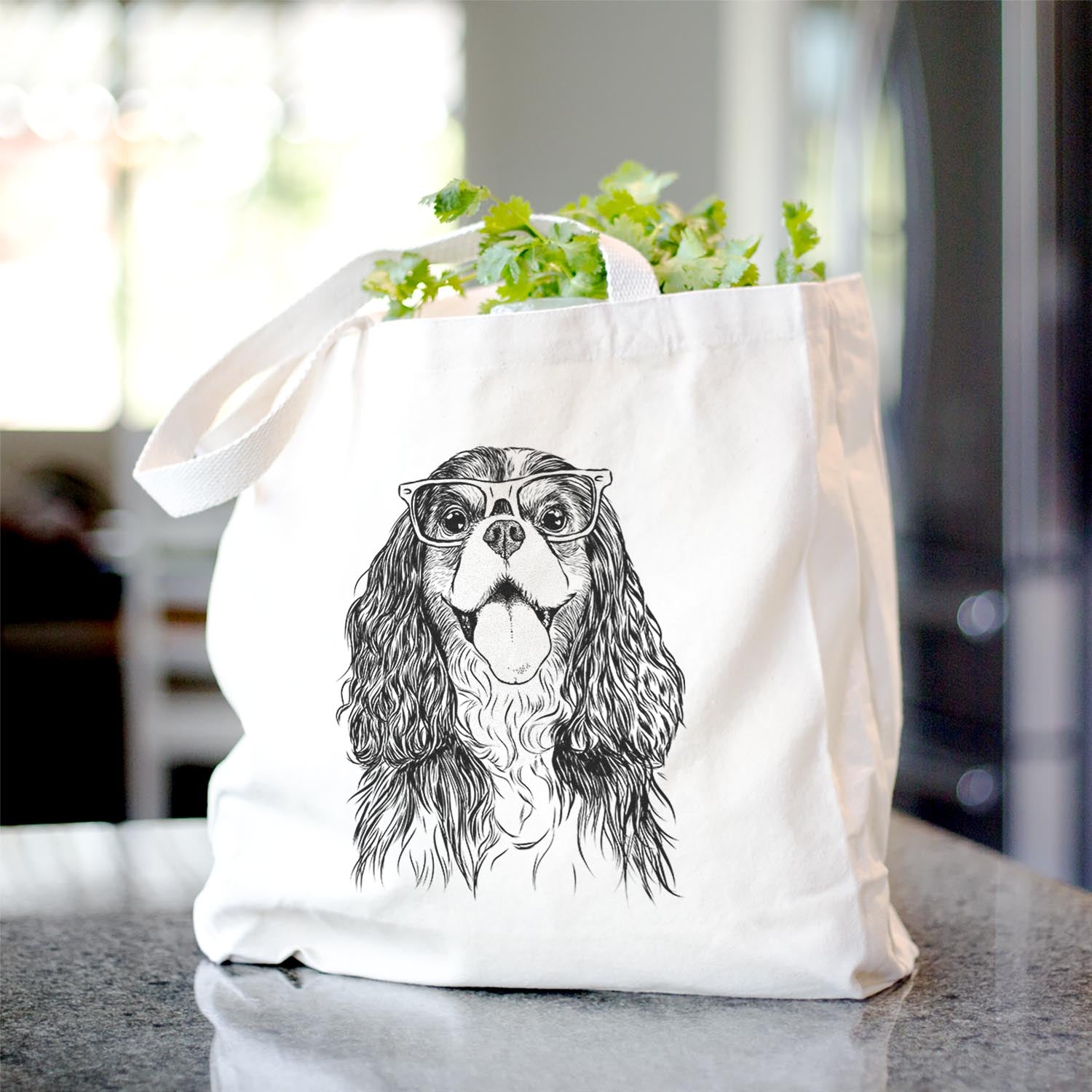 Brandy the Cavalier King Charles Spaniel - Tote Bag