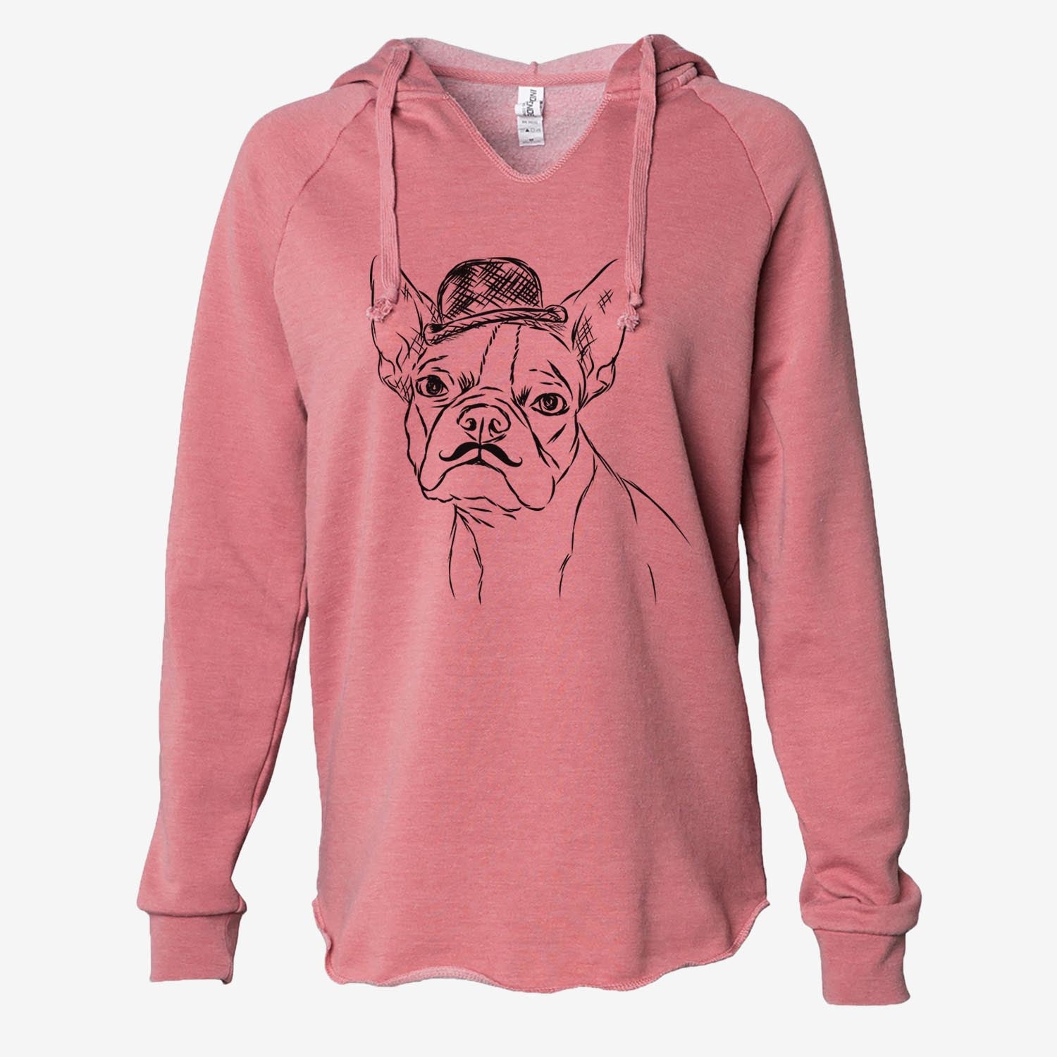 Charles the Boston Terrier - Cali Wave Hooded Sweatshirt