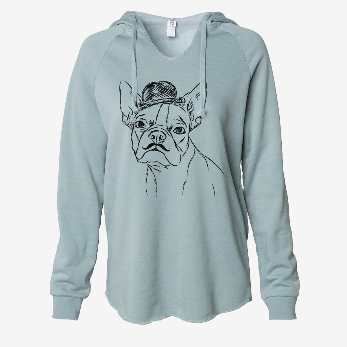 Charles the Boston Terrier - Cali Wave Hooded Sweatshirt