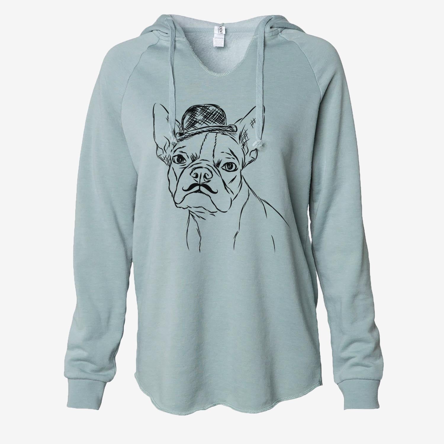 Charles the Boston Terrier - Cali Wave Hooded Sweatshirt