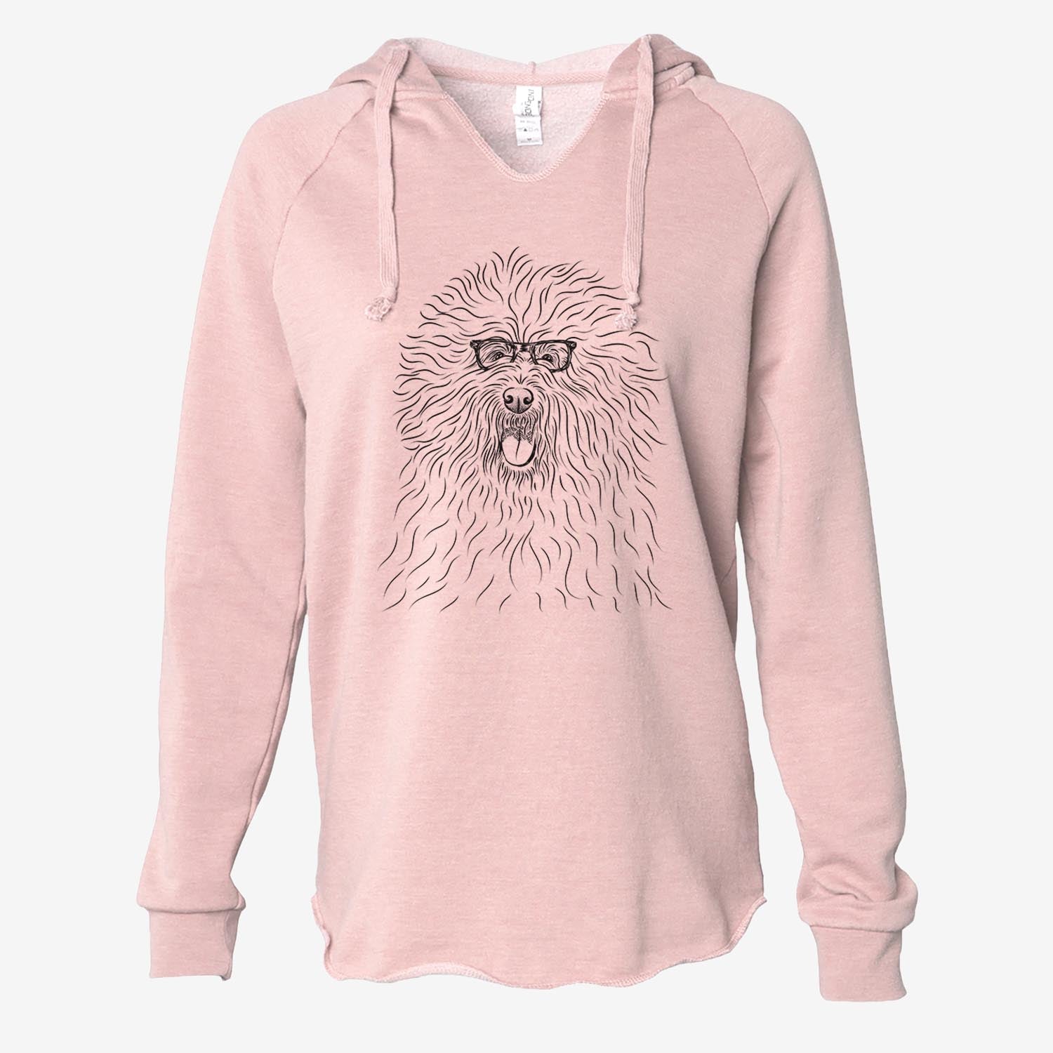 Cozie the Old English Sheepdog - Cali Wave Hooded Sweatshirt