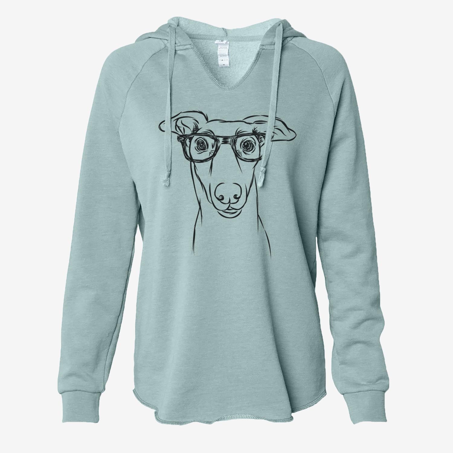 Diva the Greyhound - Cali Wave Hooded Sweatshirt