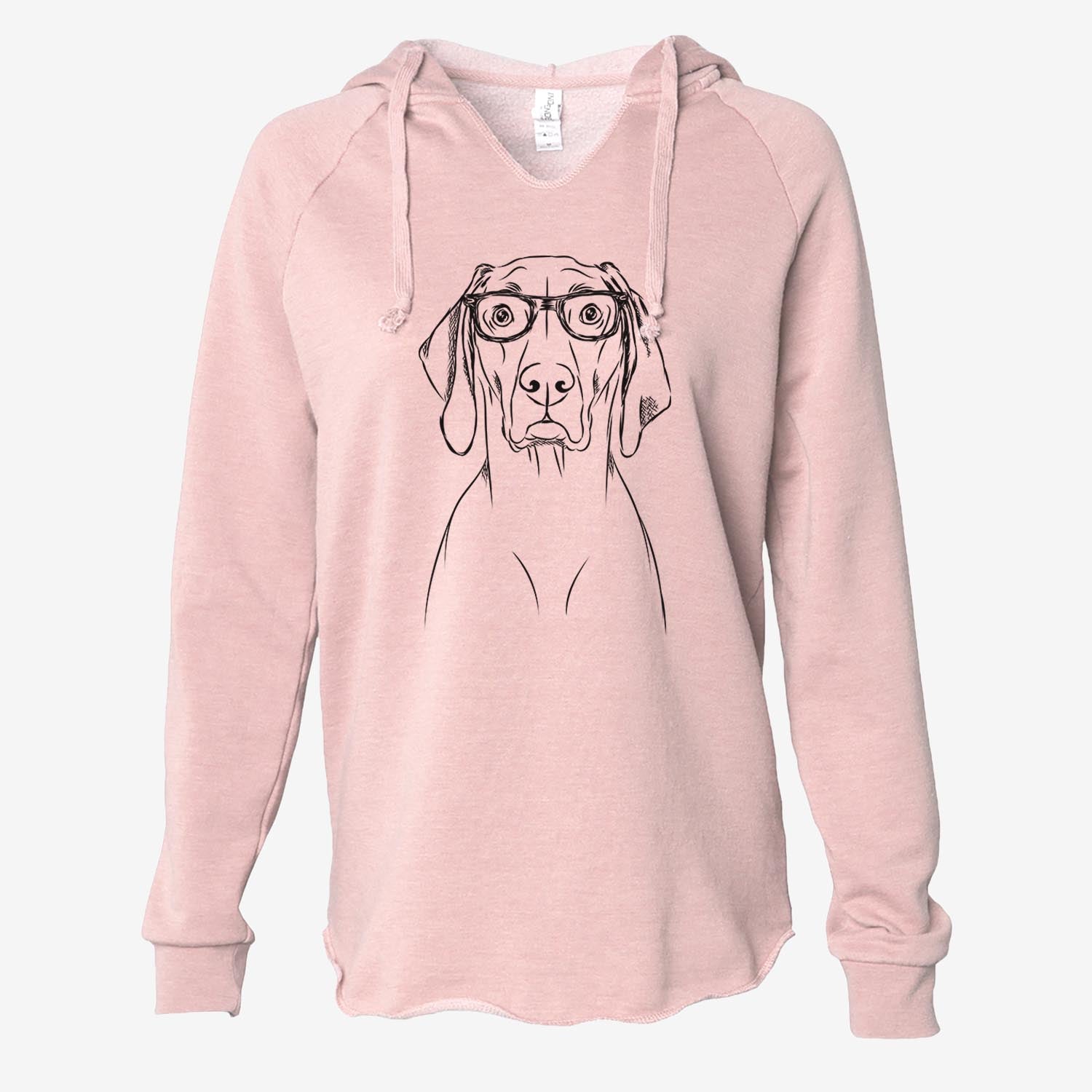 Flint the Weimaraner - Cali Wave Hooded Sweatshirt