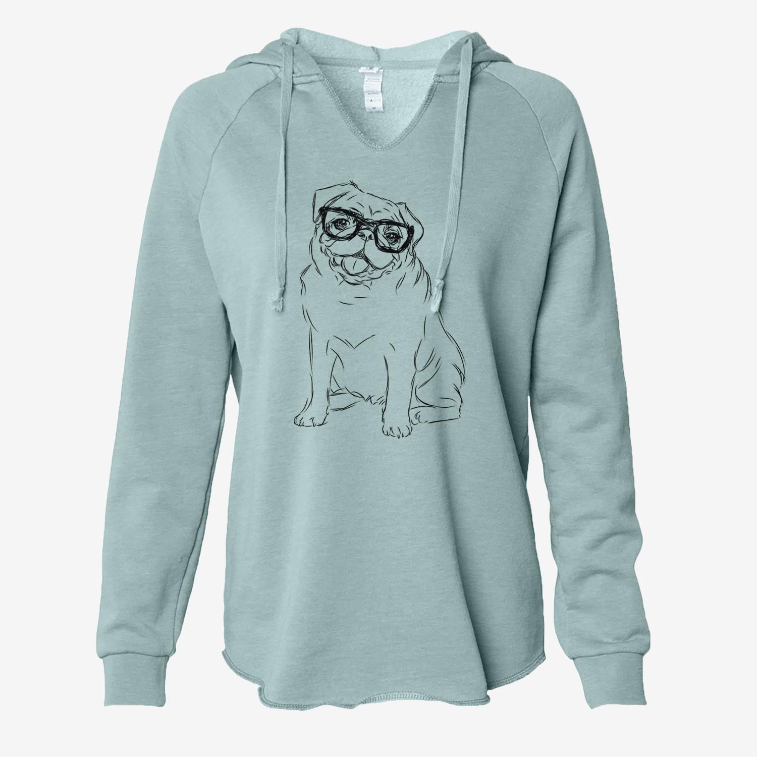 Higgins the Pug - Cali Wave Hooded Sweatshirt