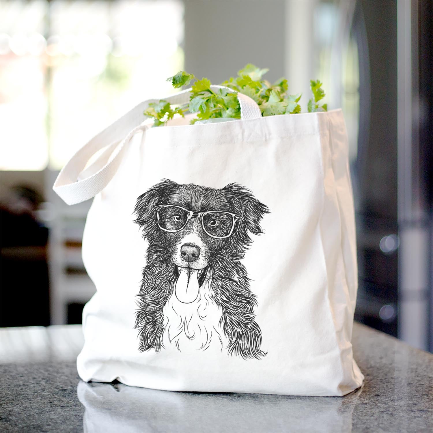 Indi the Border Collie - Tote Bag