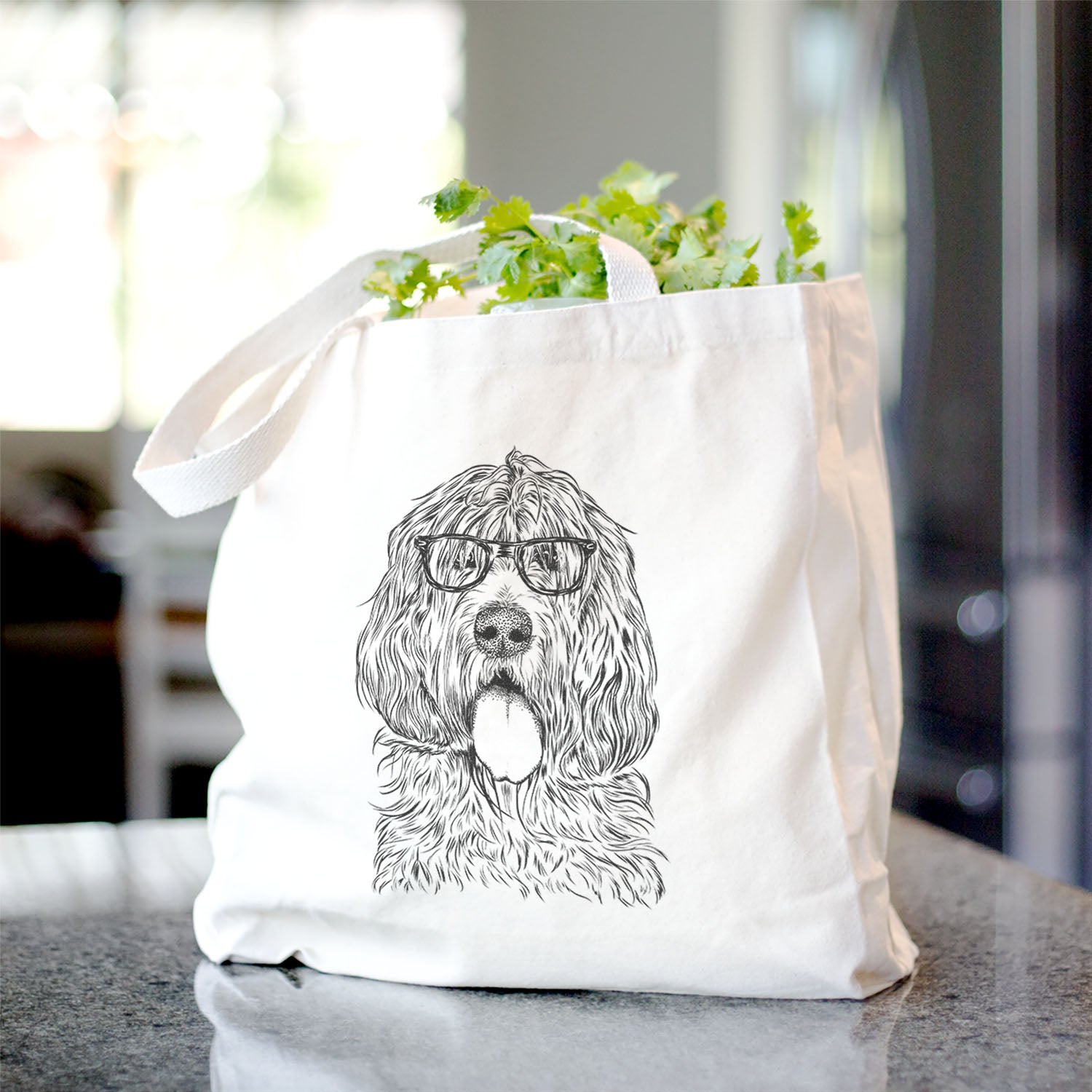 Lou the Otterhound - Tote Bag