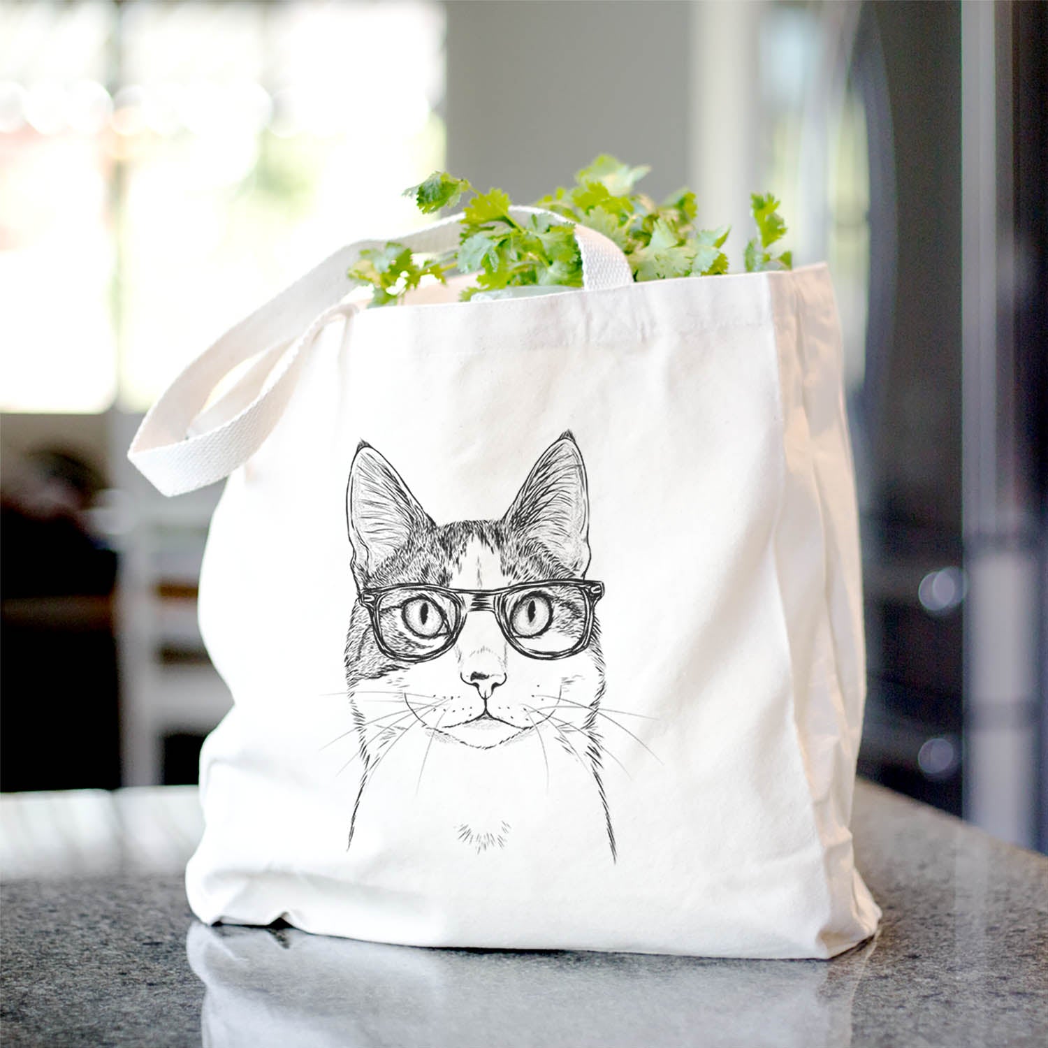 Mini Griffin the Domestic Shorthair Cat - Tote Bag