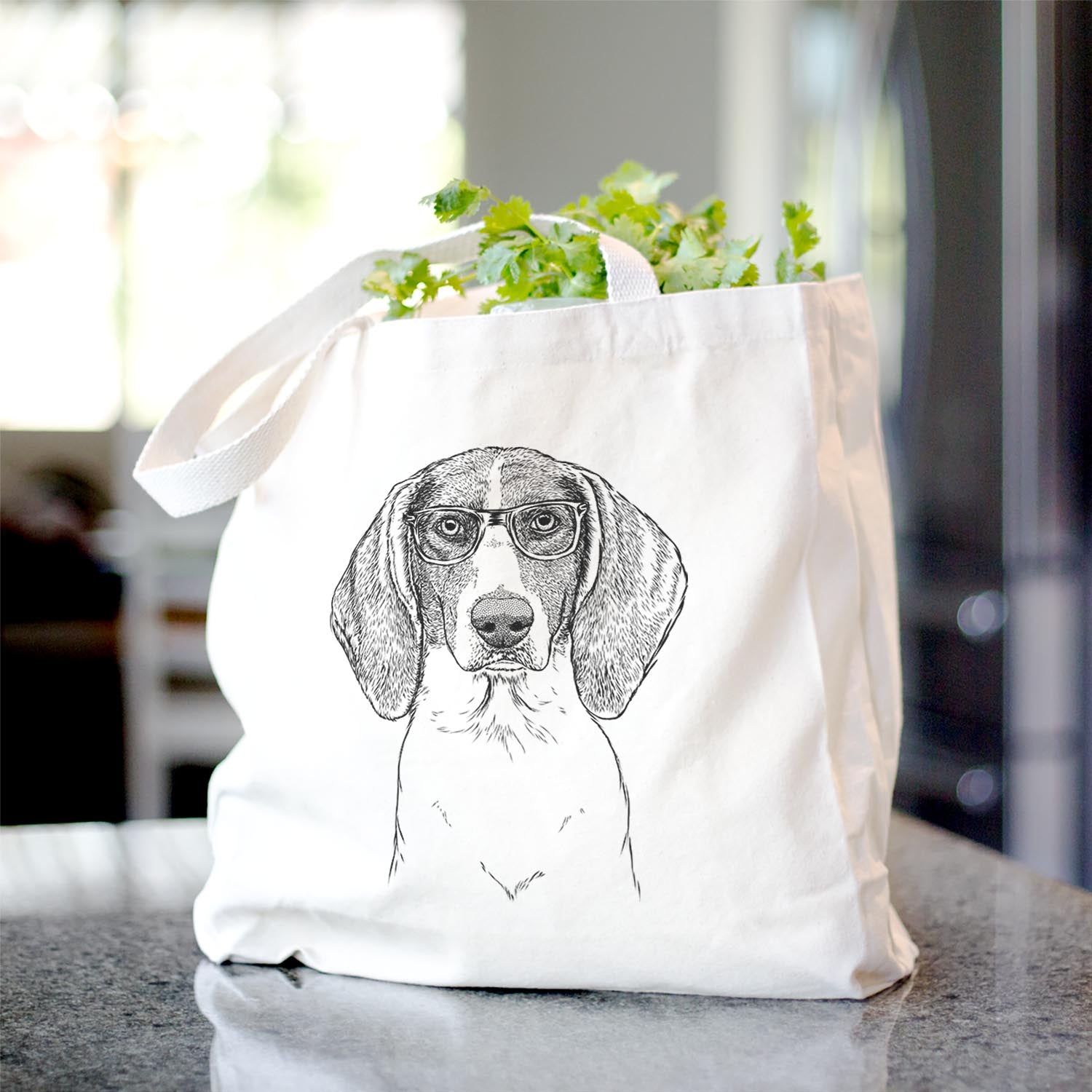 Orin the Treeing Walker Coonhound - Tote Bag