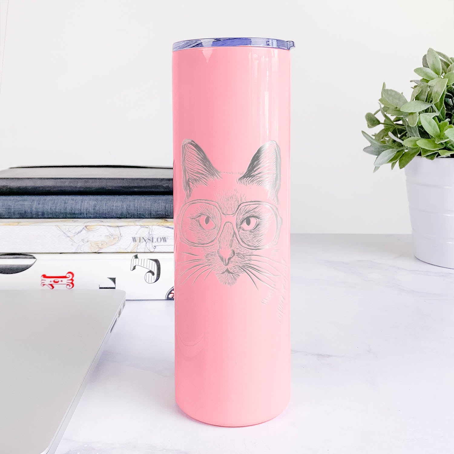 Sasha the Siamese Cat - 20oz Skinny Tumbler