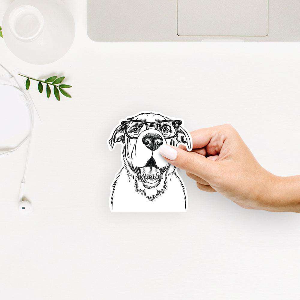 Wilson the Rottweiler Mix - Decal Sticker