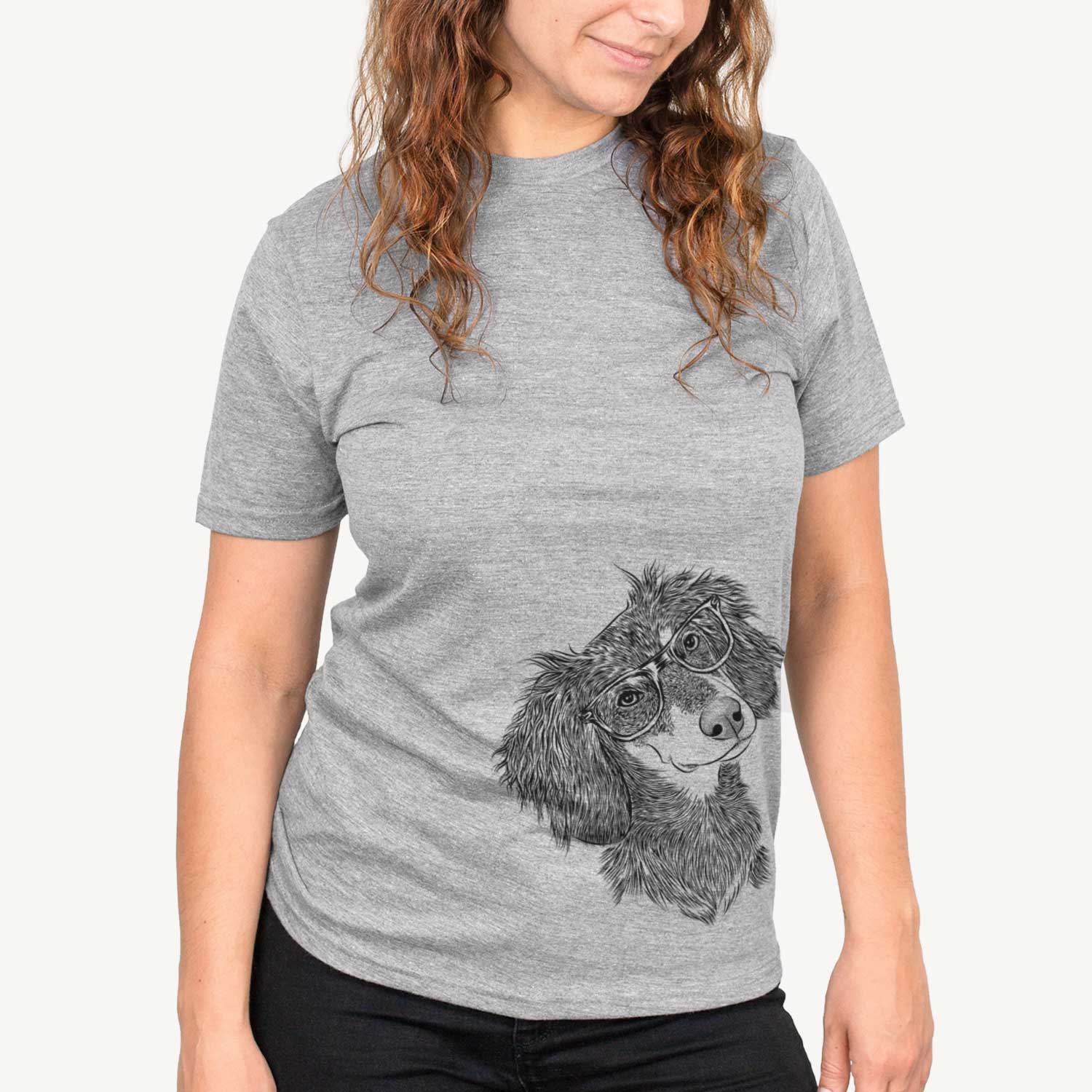 Bailey the Long Haired Dachshund - Unisex Crewneck