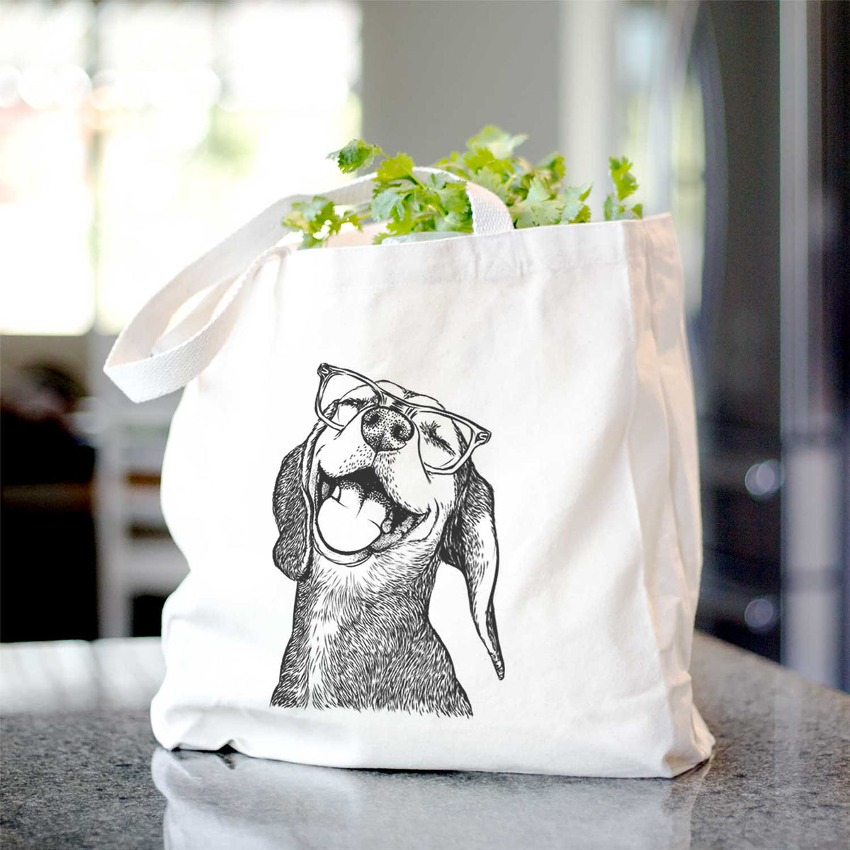 Belle the Hound Mix - Tote Bag