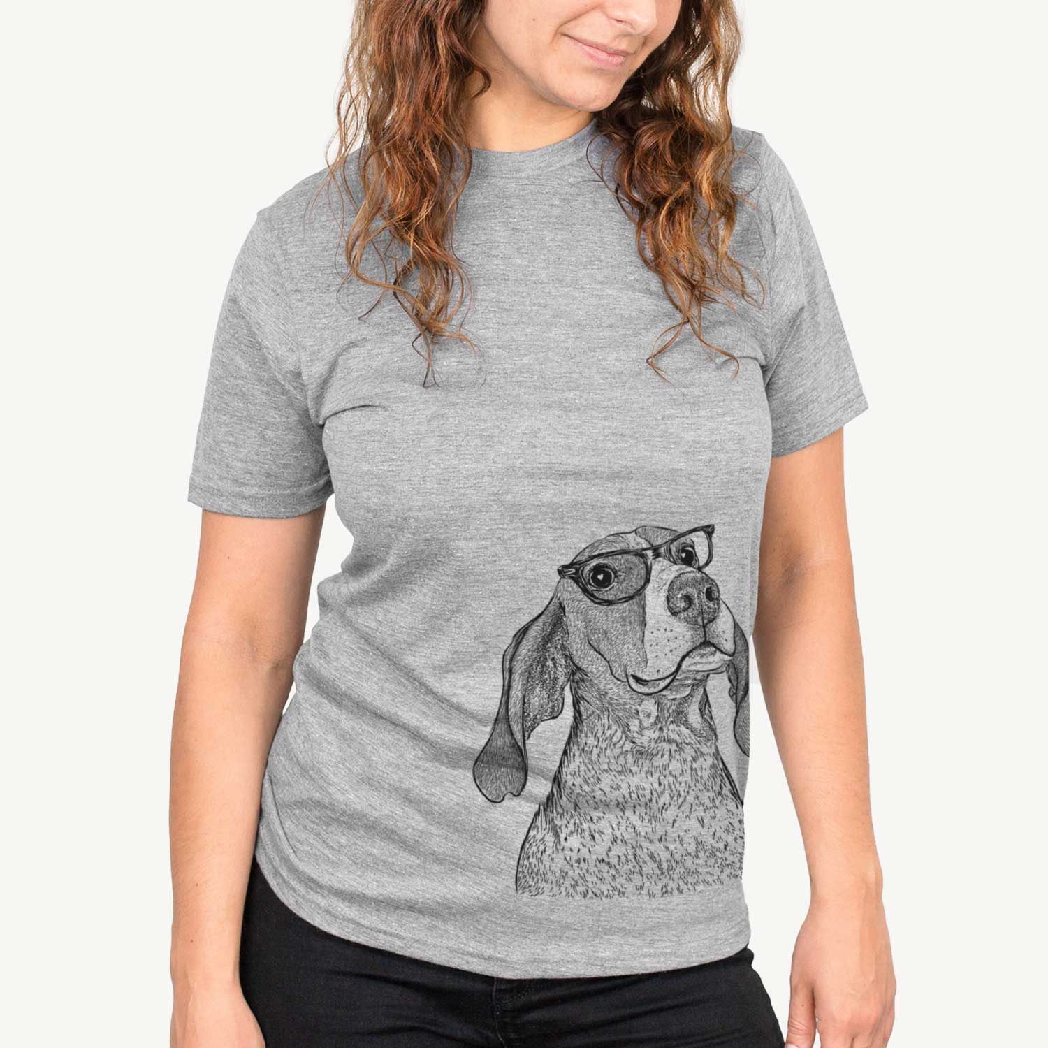 Chester the Red Tick Coonhound - Unisex Crewneck