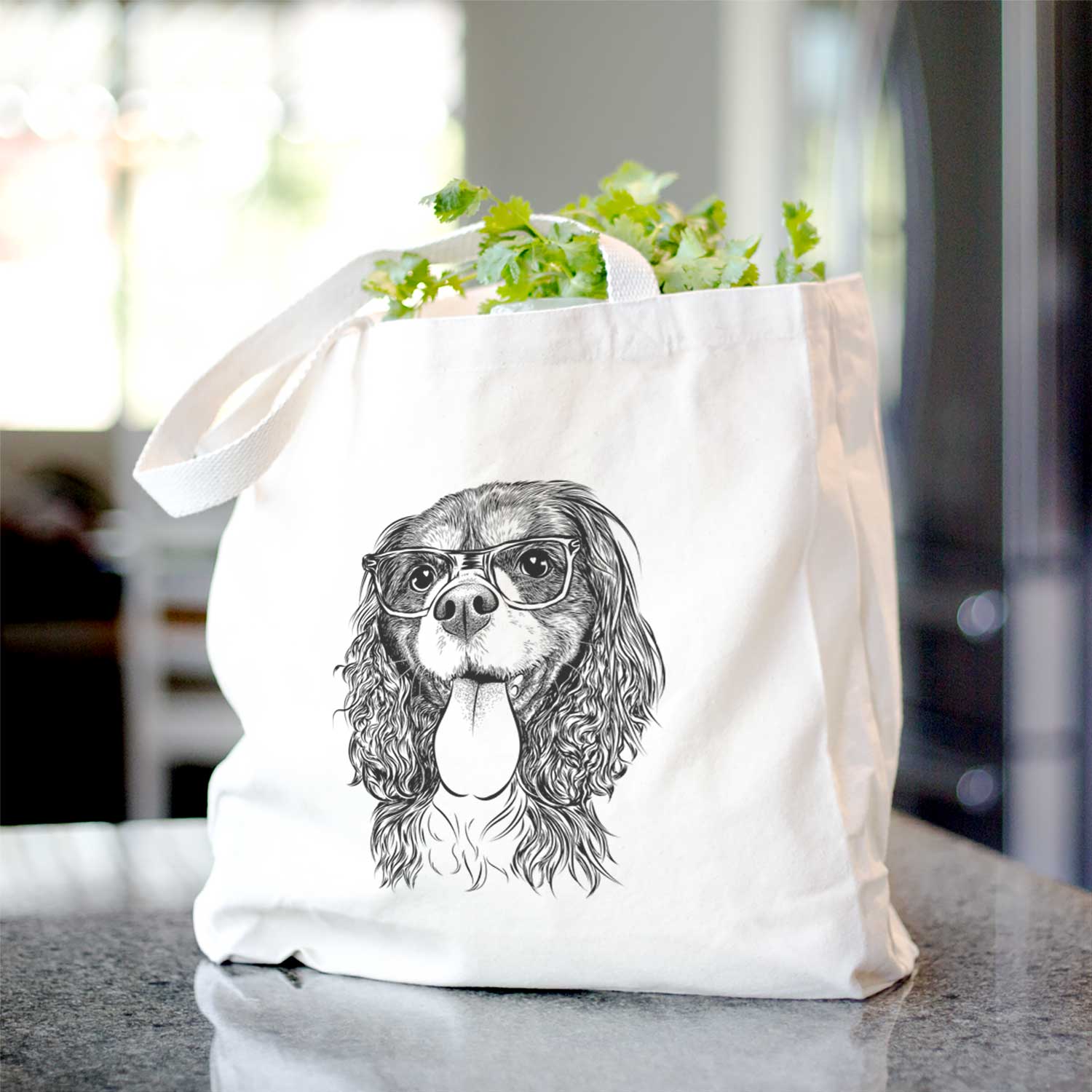 Elizabeth the Cavalier King Charles Spaniel - Tote Bag