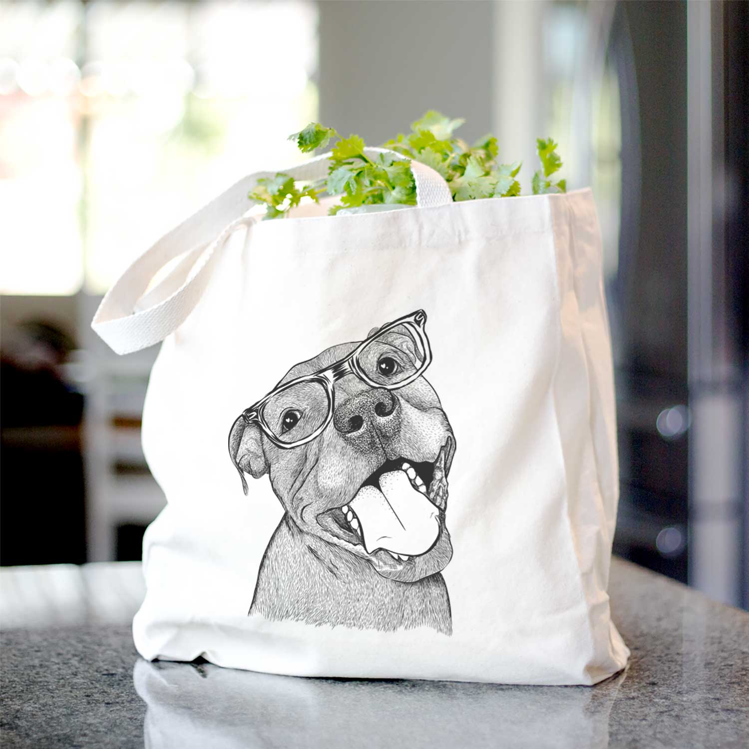 Eloise the Pitbull Mix - Tote Bag