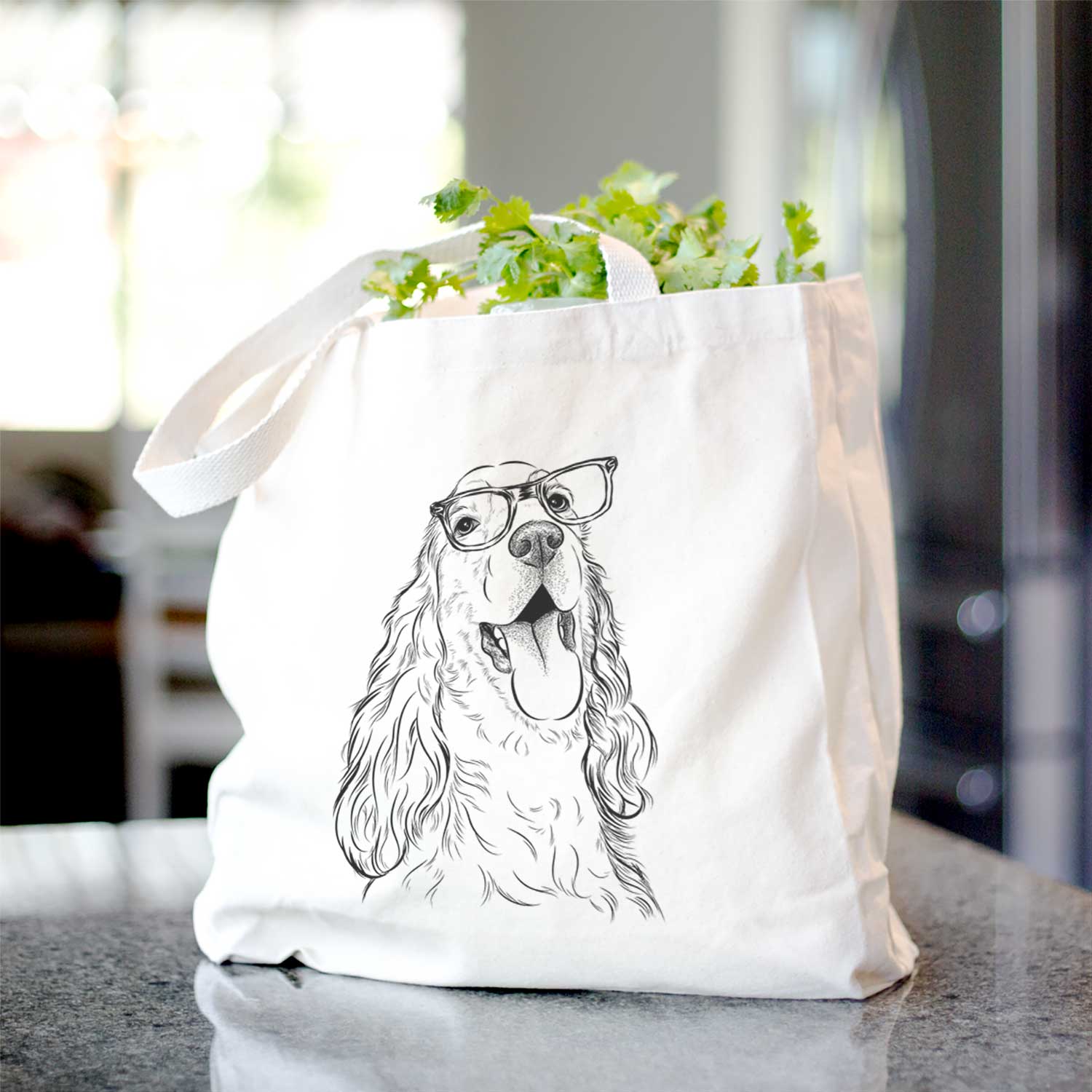 Happy Henry the English Cocker Spaniel - Tote Bag