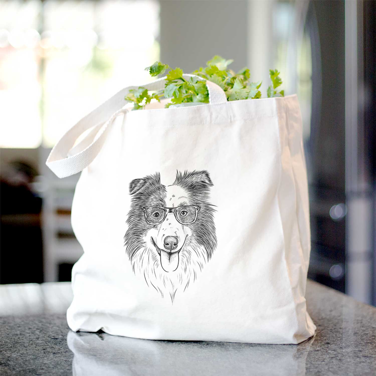 Lady Bug the Border Collie - Tote Bag