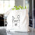 London the Siberian Husky - Tote Bag