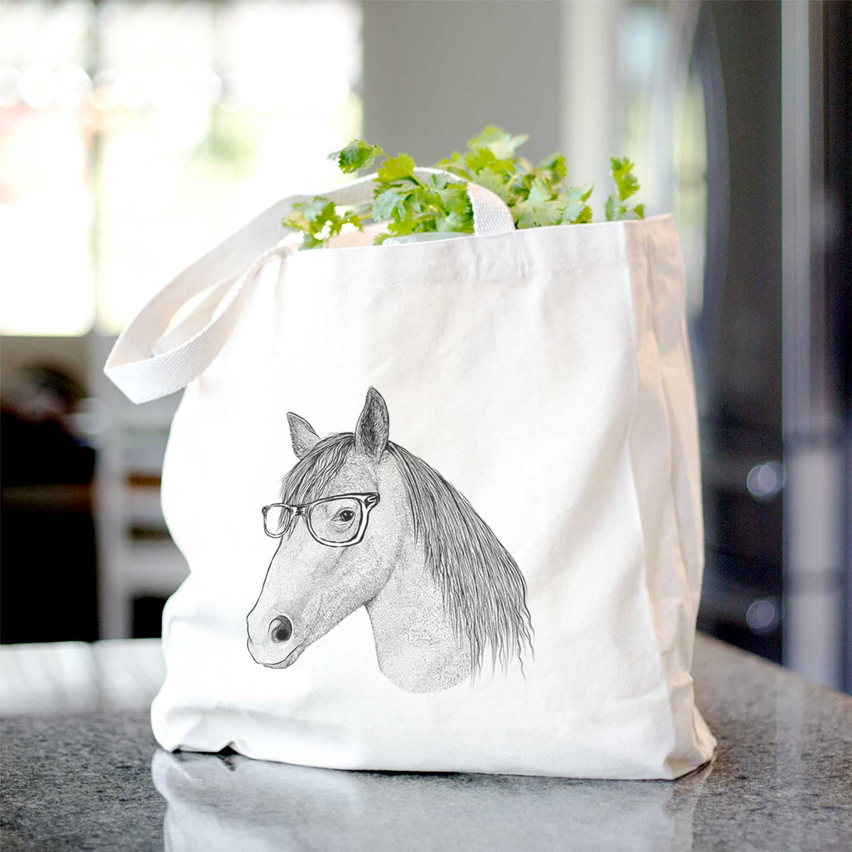 Midnight the Missouri Foxtrotter Horse - Tote Bag