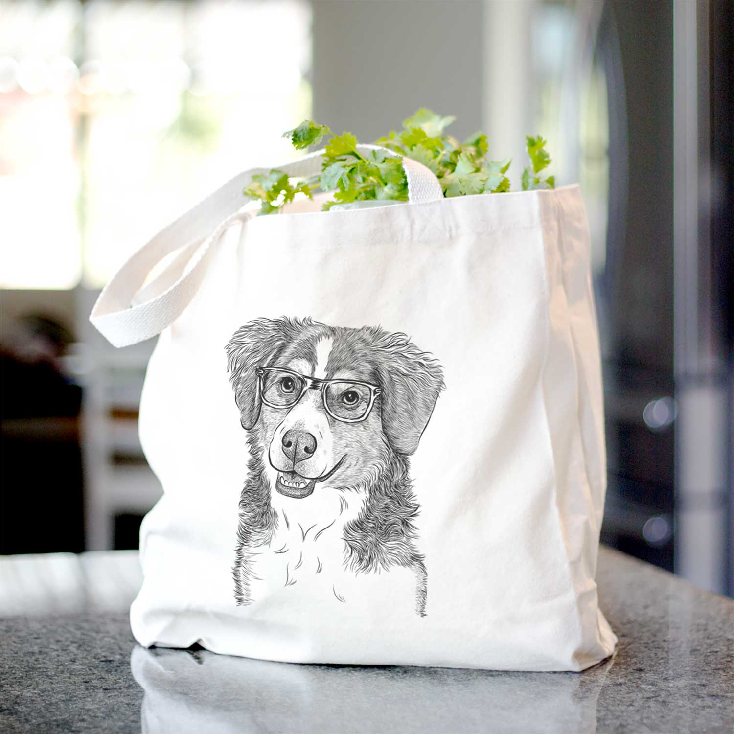 Molly the Miniature Bernedoodle - Tote Bag