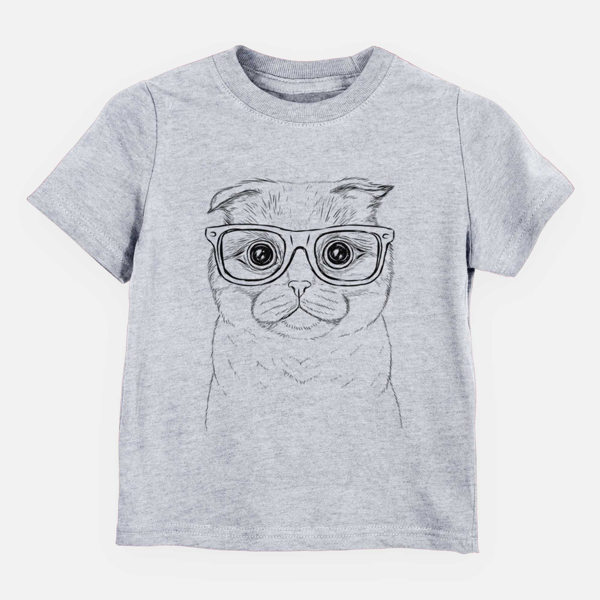 Chic Neko the Scottish Fold Cat - Kids/Youth/Toddler Shirt