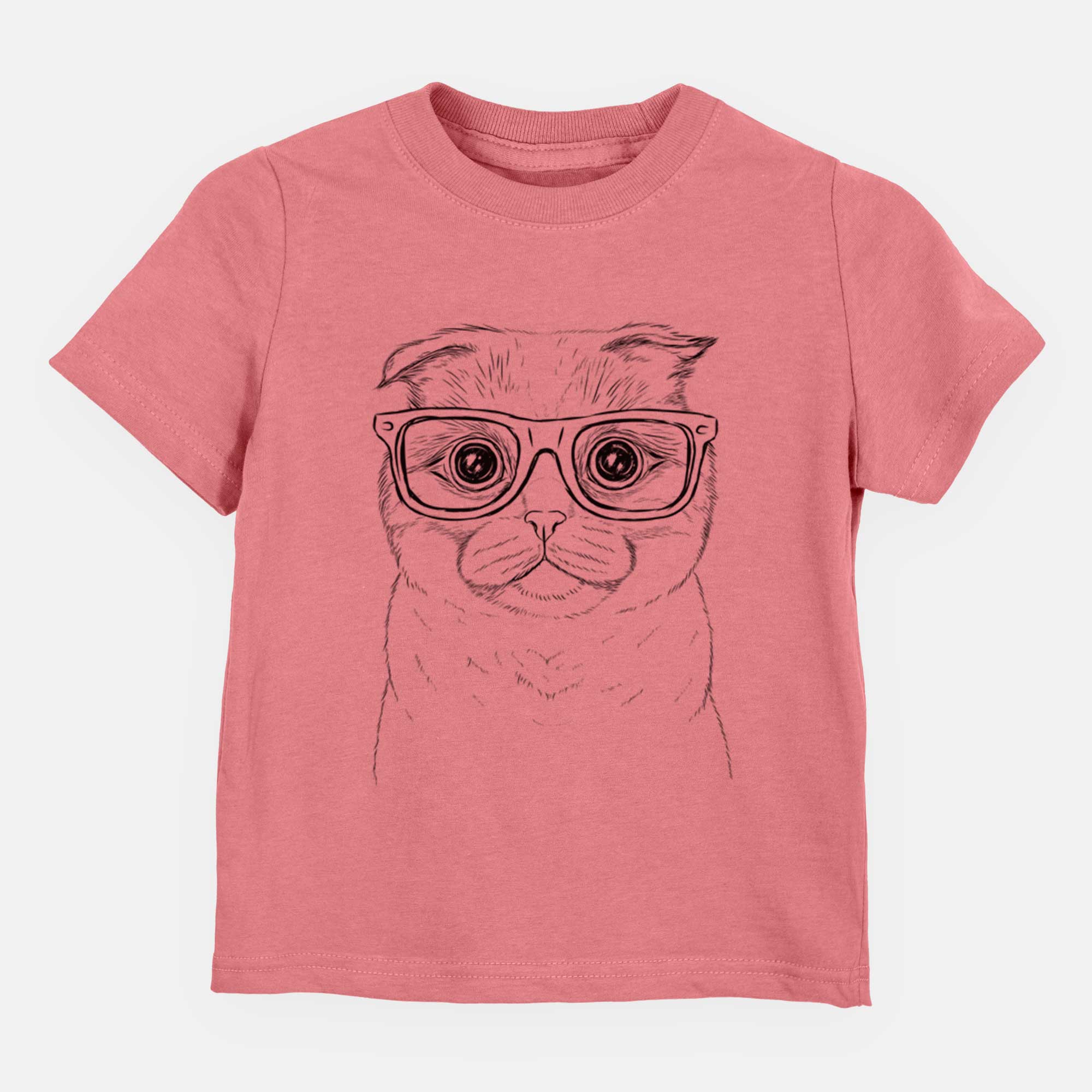 Chic Neko the Scottish Fold Cat - Kids/Youth/Toddler Shirt