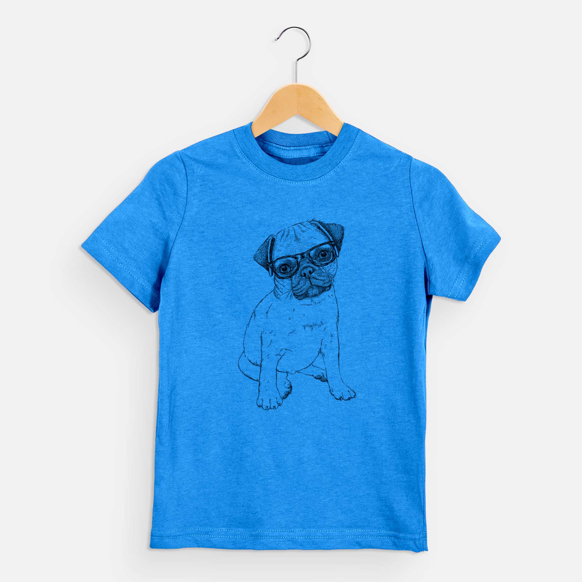 Chic Nelson the Pug Puppy - Kids/Youth/Toddler Shirt