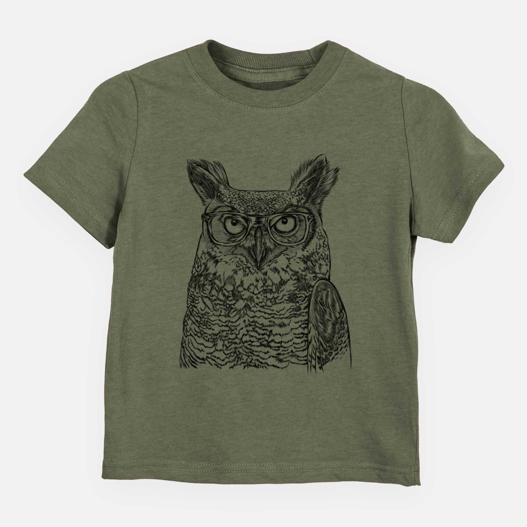 Chic Ozwald the Grey Horned Owl - Kids/Youth/Toddler Shirt