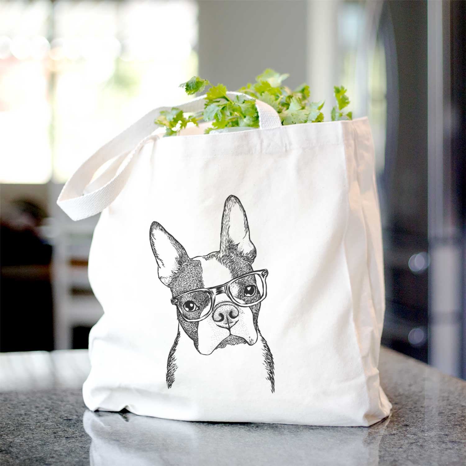 Samuel the Boston Terrier - Tote Bag