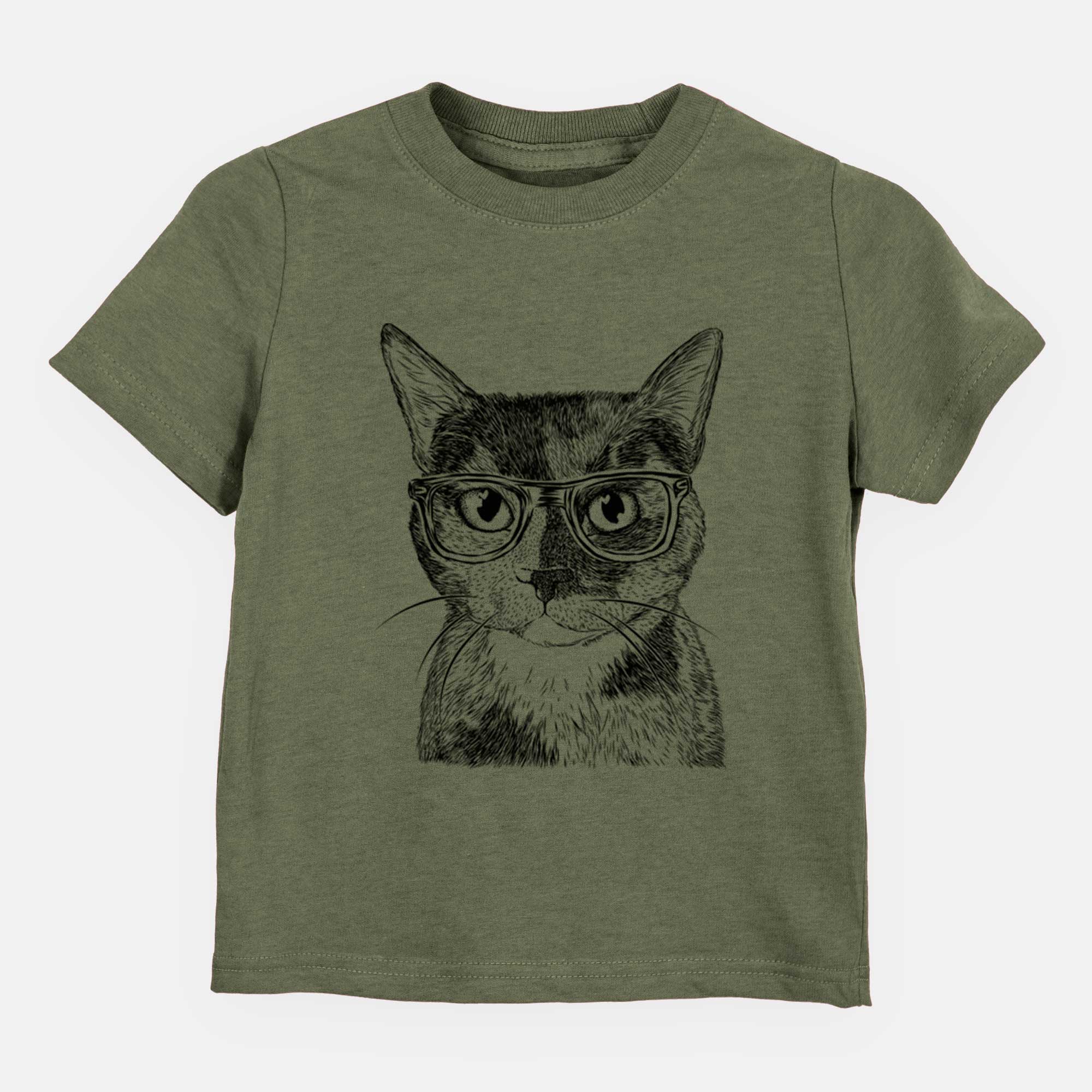 Chic Spooky Kitty the Tortoiseshell Cat - Kids/Youth/Toddler Shirt