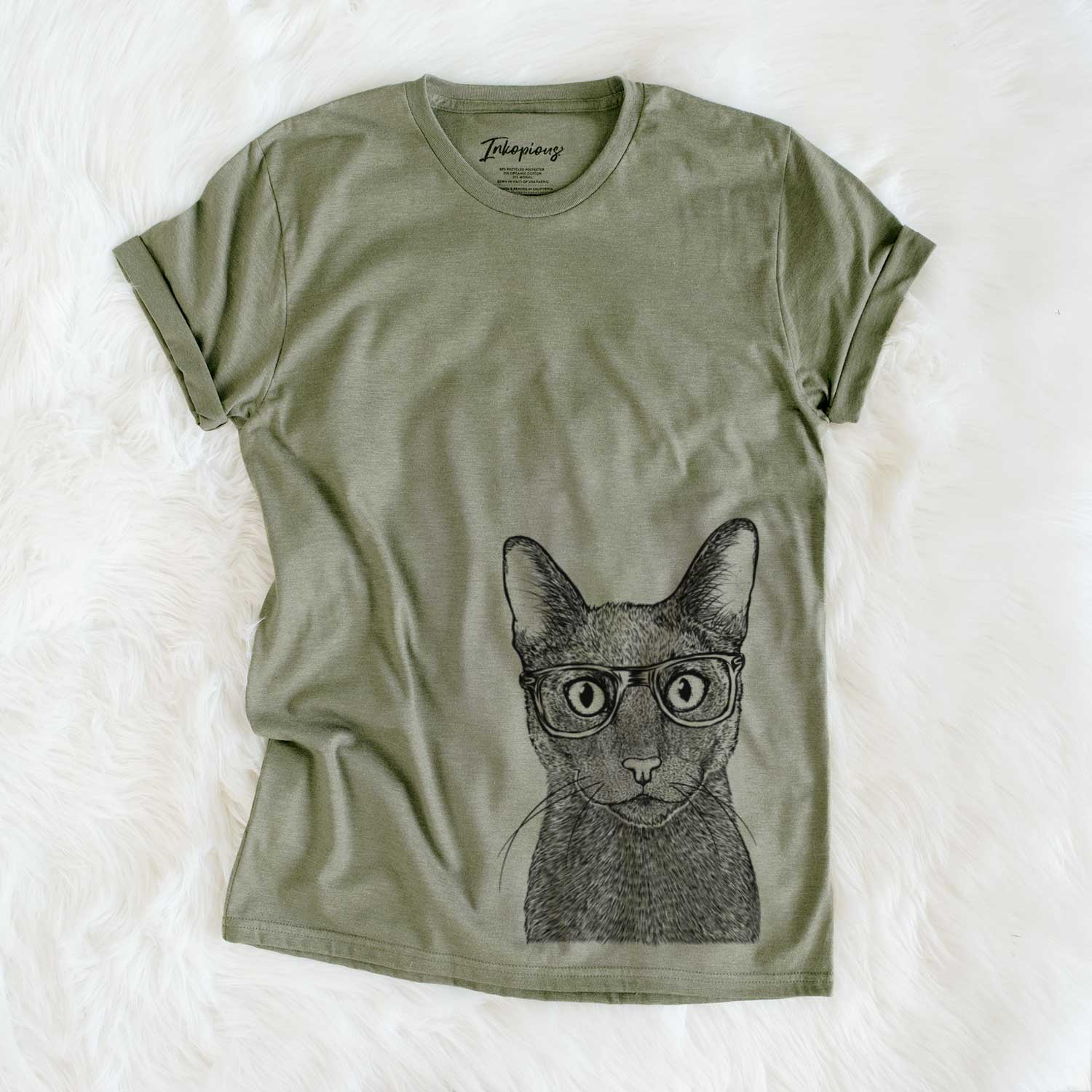 Stanley the Russian Blue Cat - Unisex Crewneck