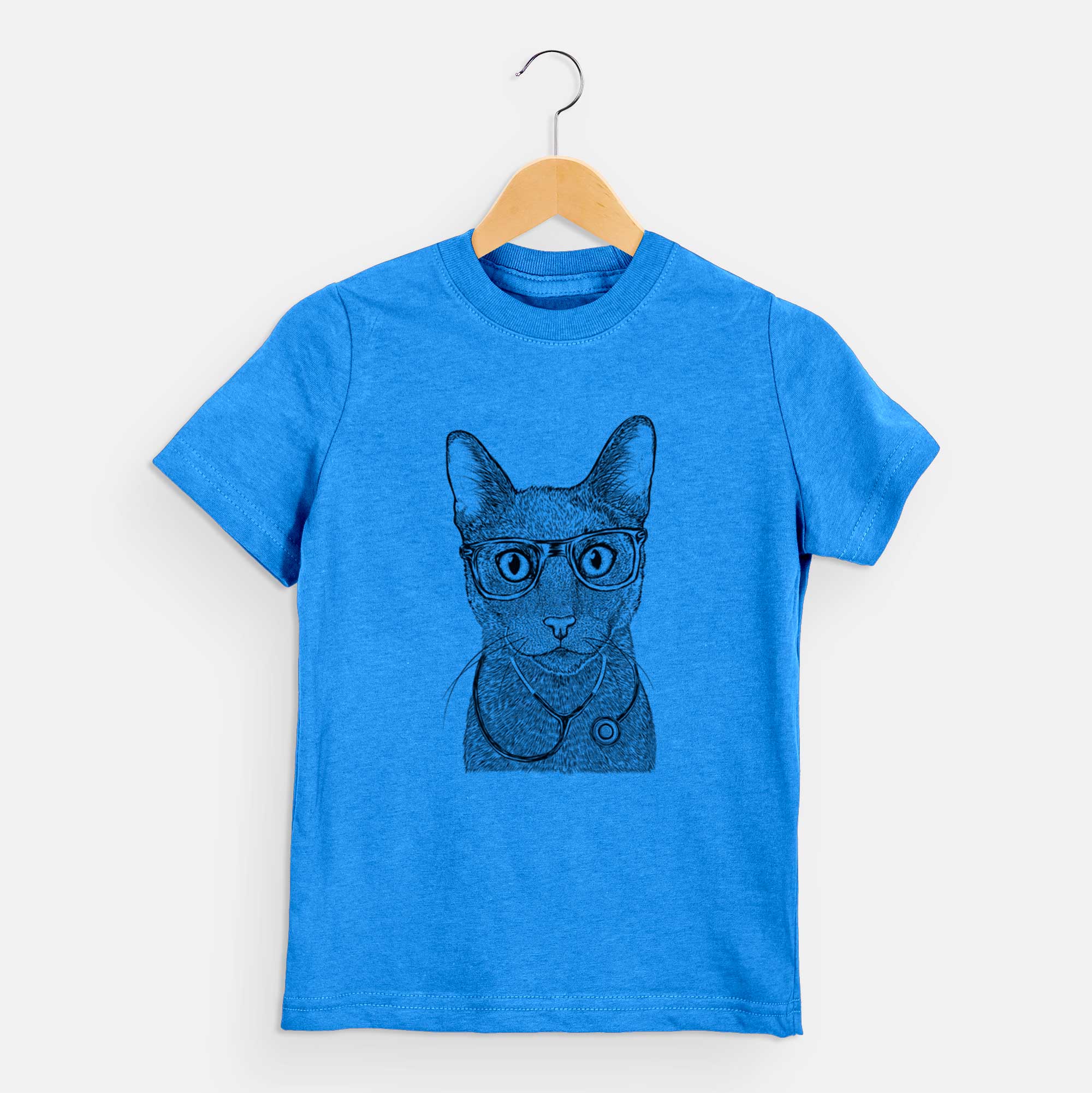 Chic Stanley the Russian Blue Cat - Kids/Youth/Toddler Shirt