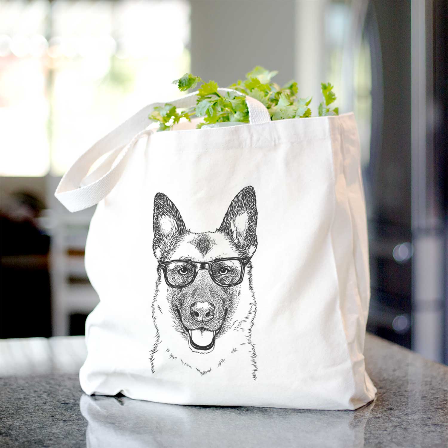 Trooper the German Shepherd - Tote Bag