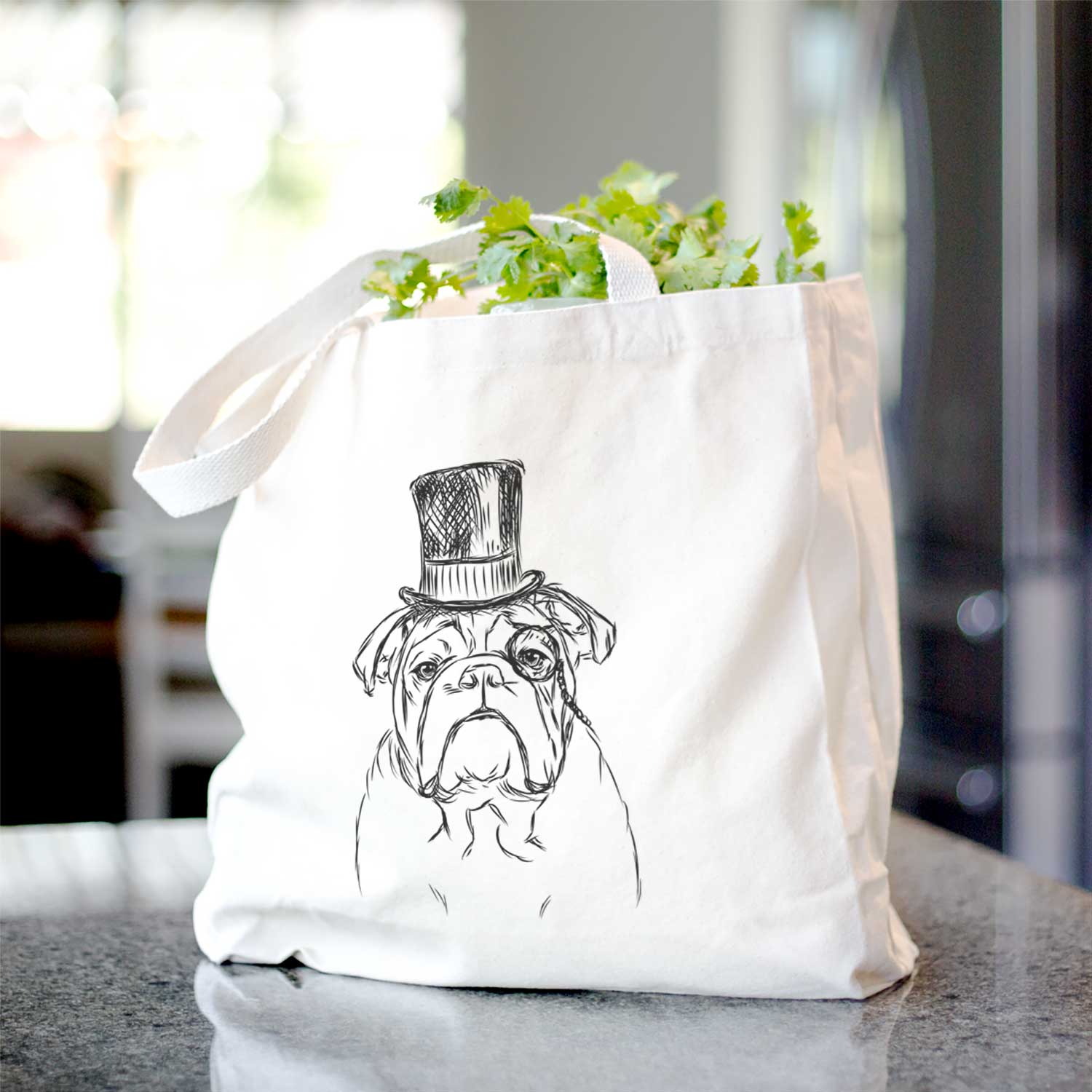 Winston the English Bulldog - Tote Bag