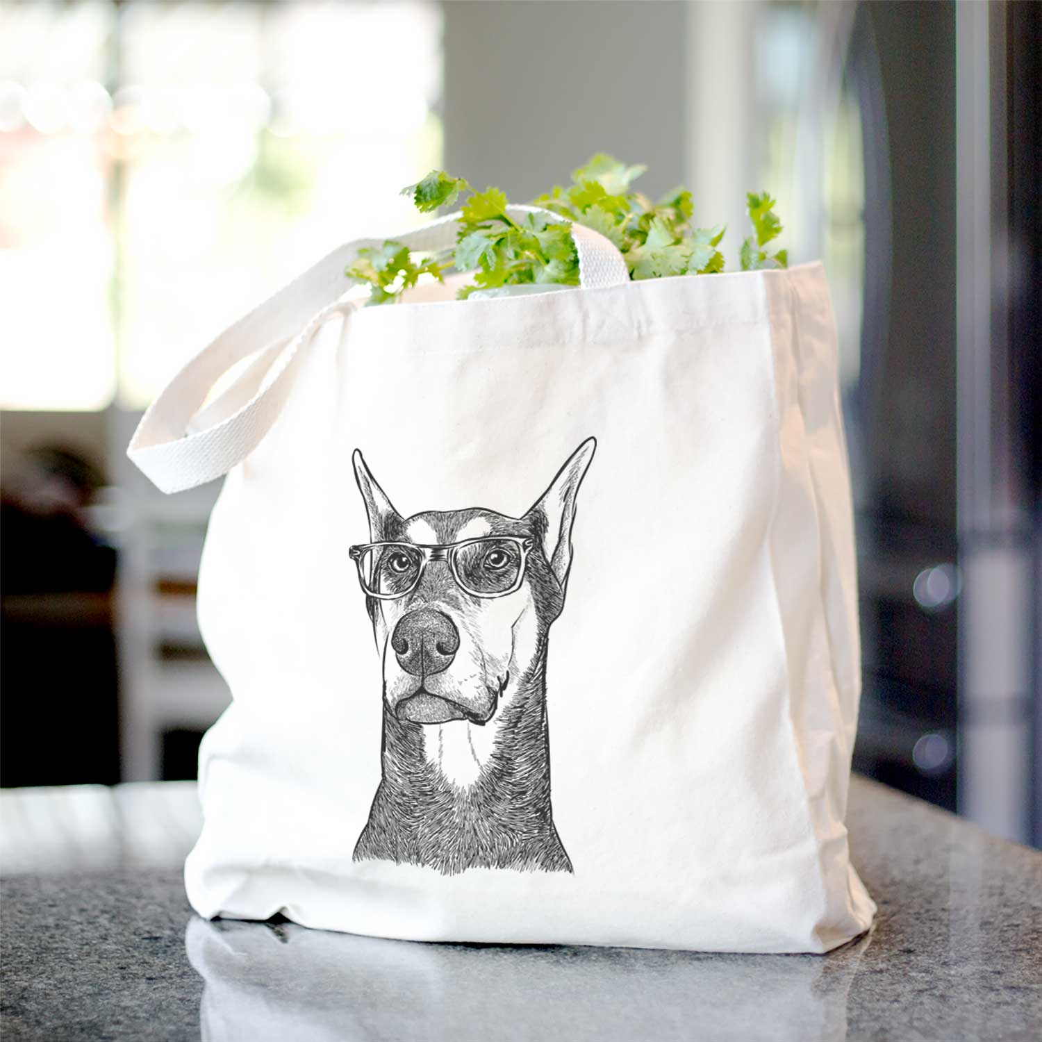 Zeus the Doberman Pinscher - Tote Bag